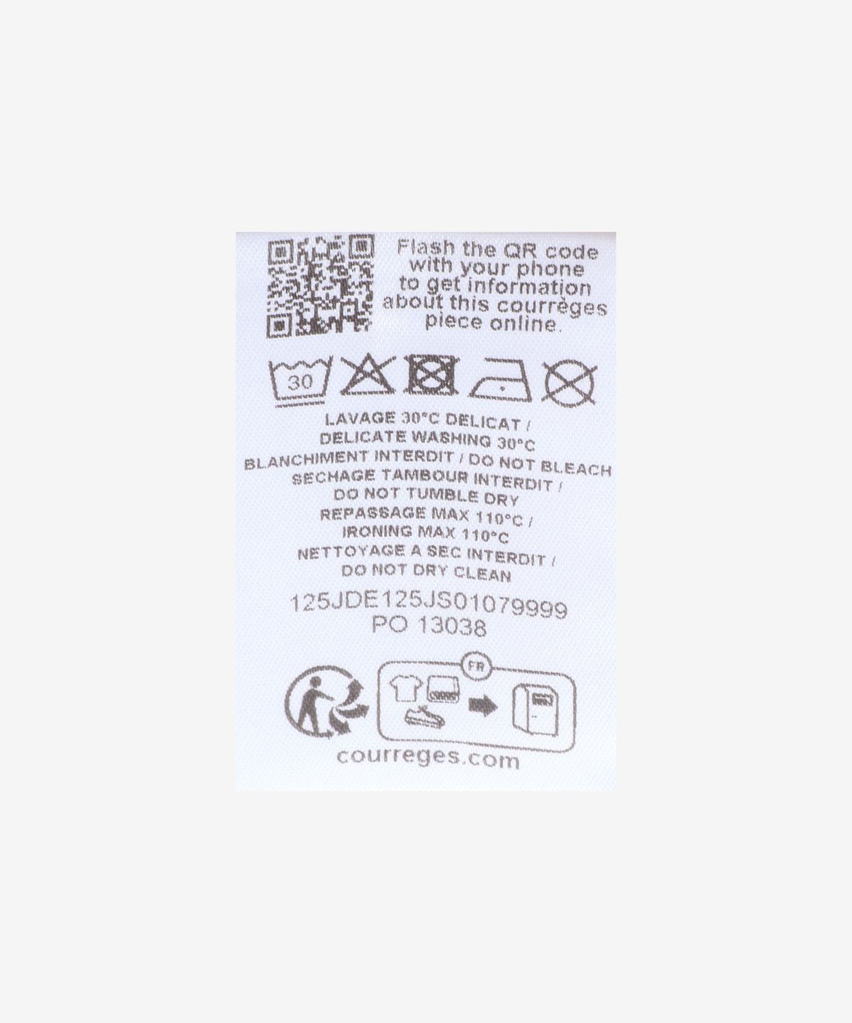 꾸레쥬(COURREGES) 트위스티드 민소매 티셔츠 - 블랙 / 125JDE125JS01079999