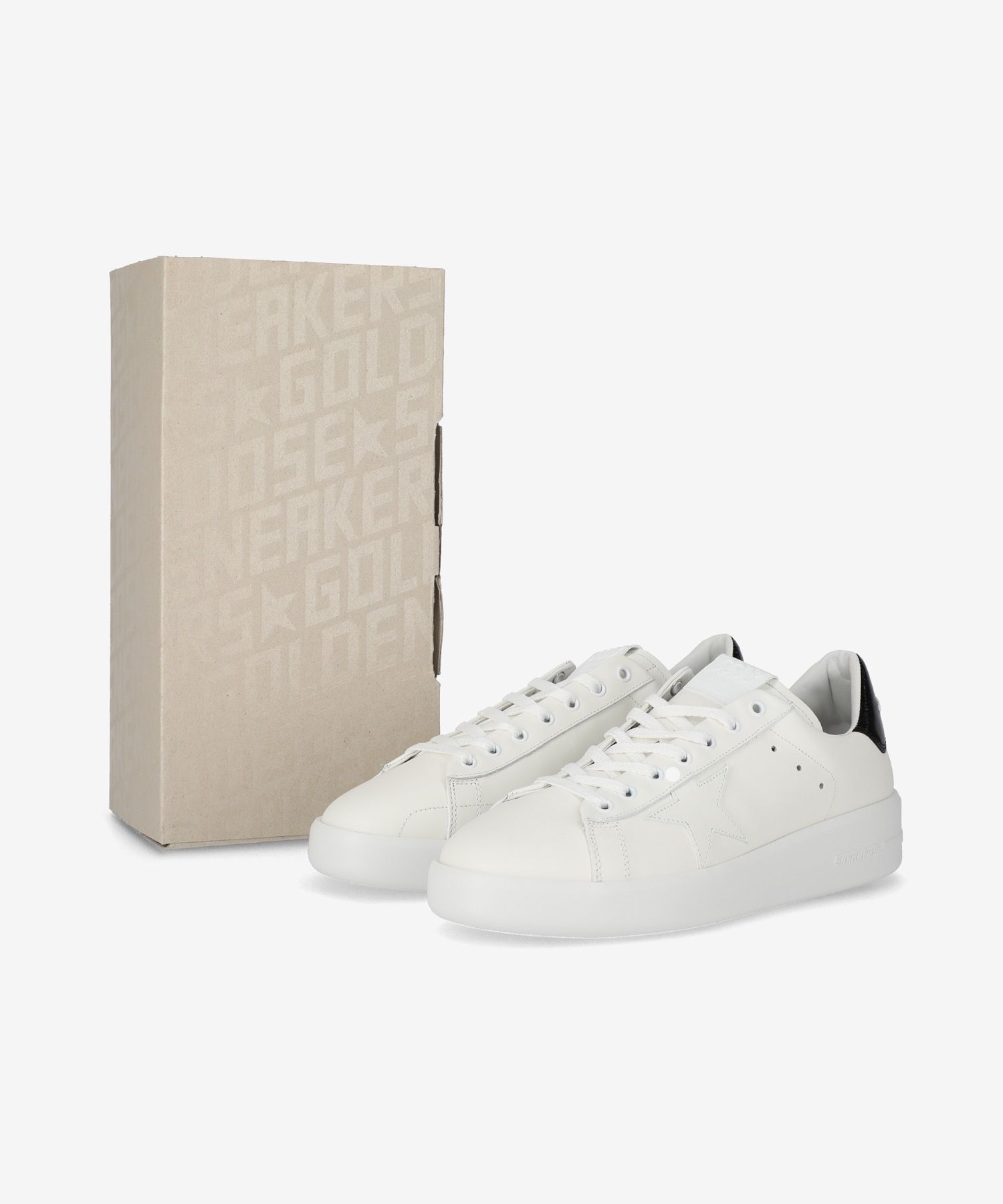★Golden Goose★ Pure Star Blacktab Sneakers Optic White GMF MUSINSA | GOLDEN GOOSE Pure Star Blacktap Sneakers - Optic