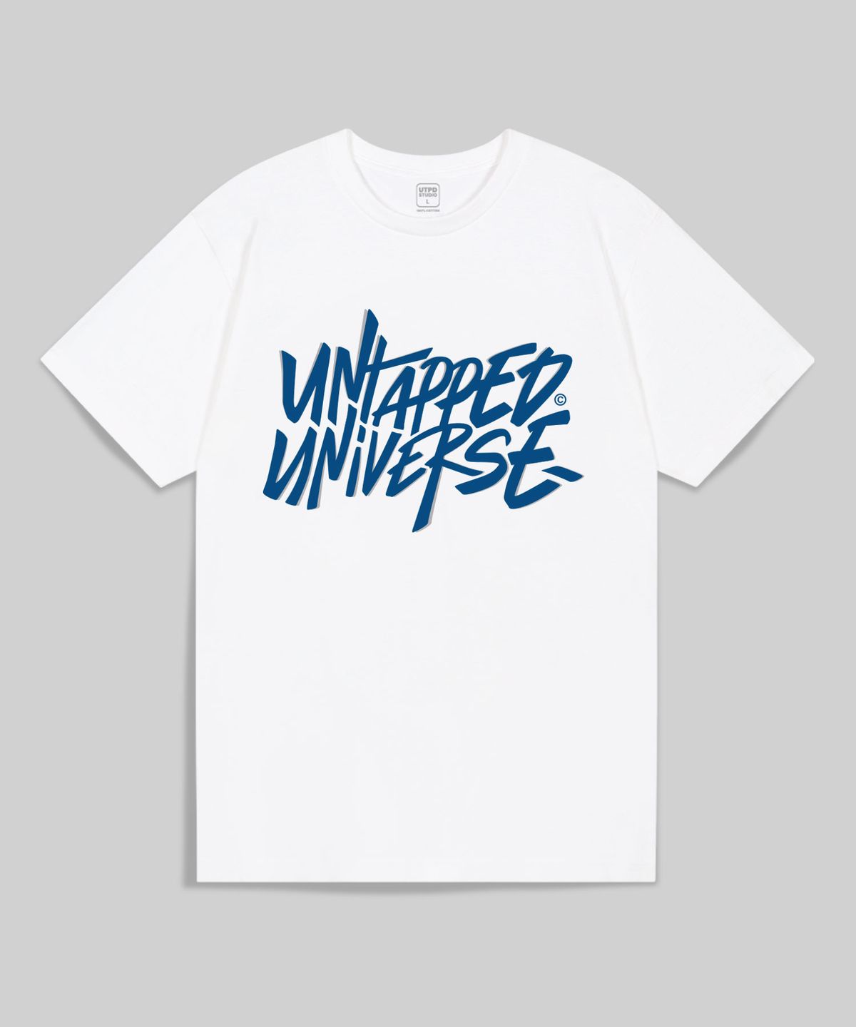 언탭트 스튜디오(UNTAPPED STUDIO) 유니버스 프론트 오버랩 오버핏 반팔 티셔츠 4 COLOR
