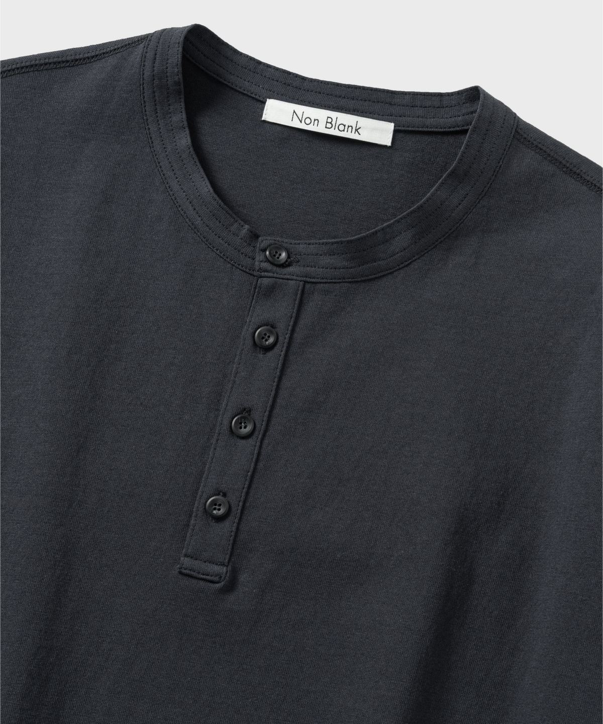 넌블랭크(NONBLANK) 헨리넥 HS 티셔츠_DARK NAVY