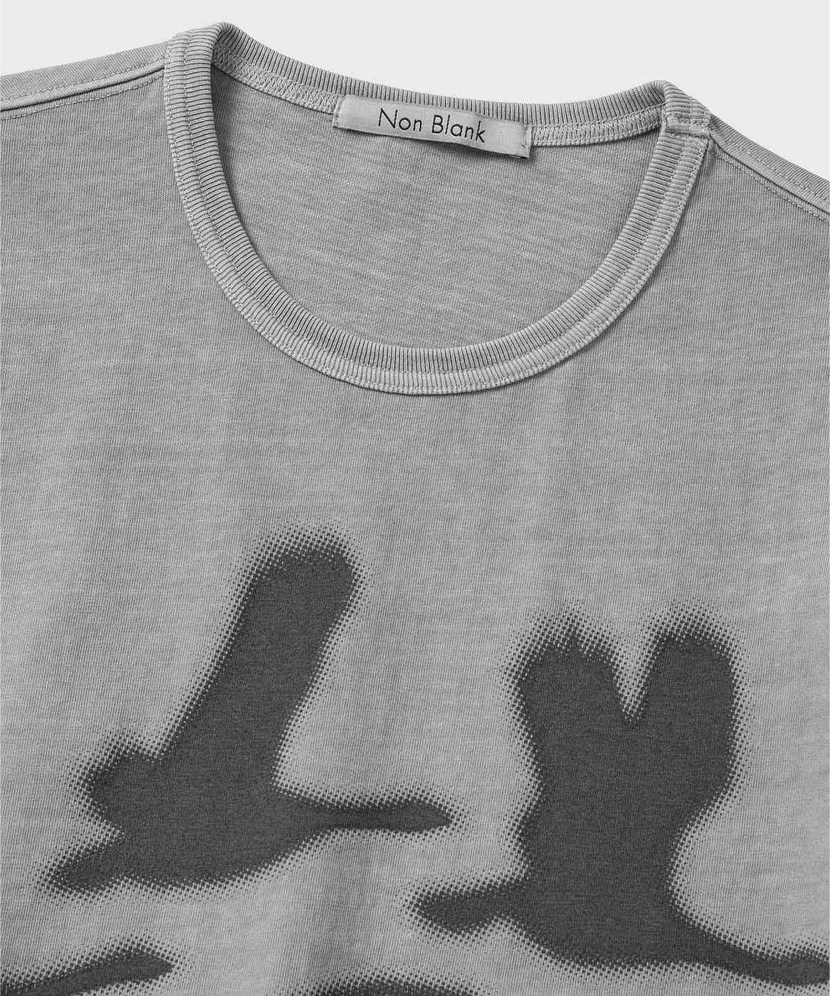 넌블랭크(NONBLANK) PAUSE BIRD HS 티셔츠_GREY