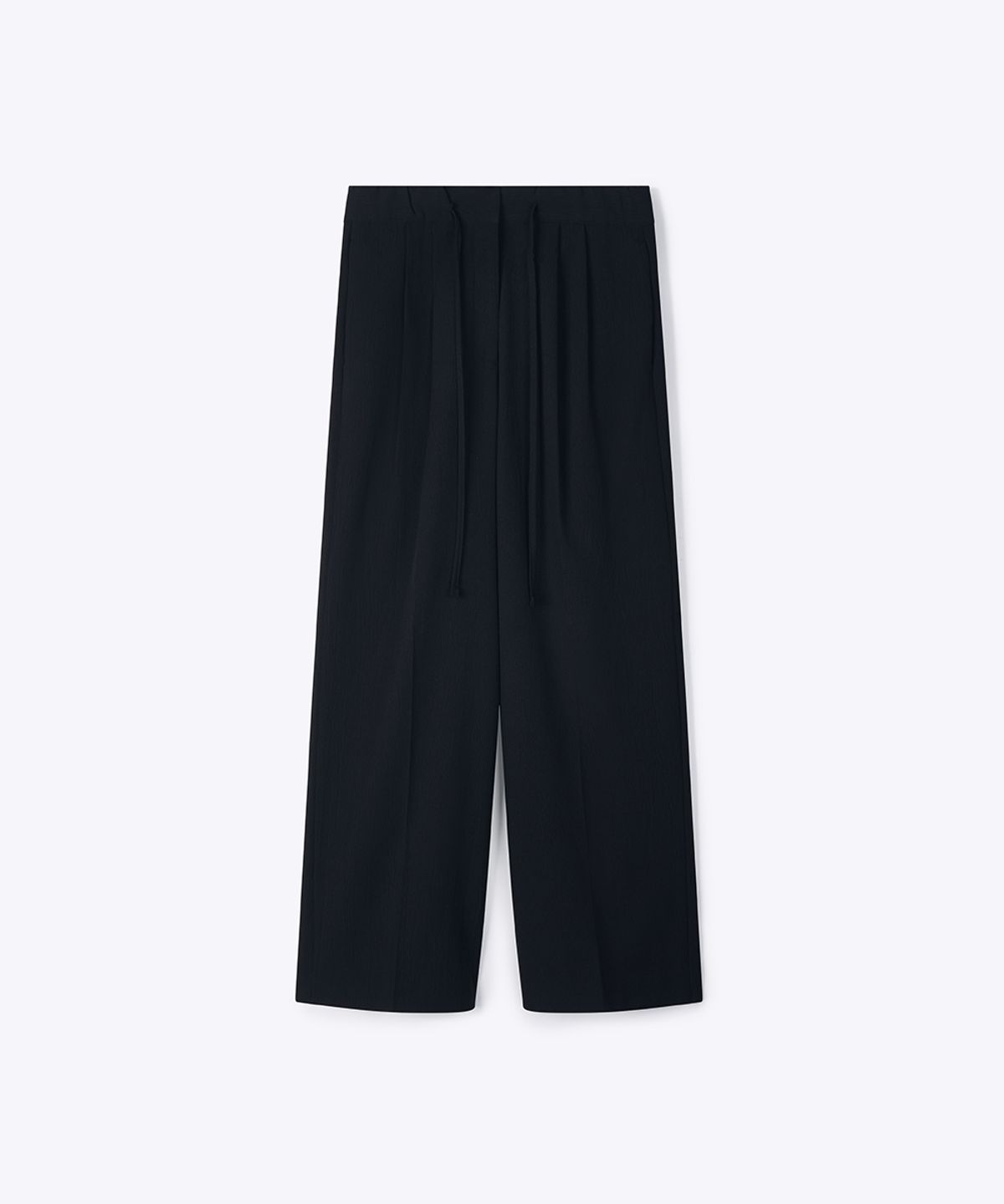 320쇼룸(320SHOWROOM) Luen Crinkle Summer Pants Black