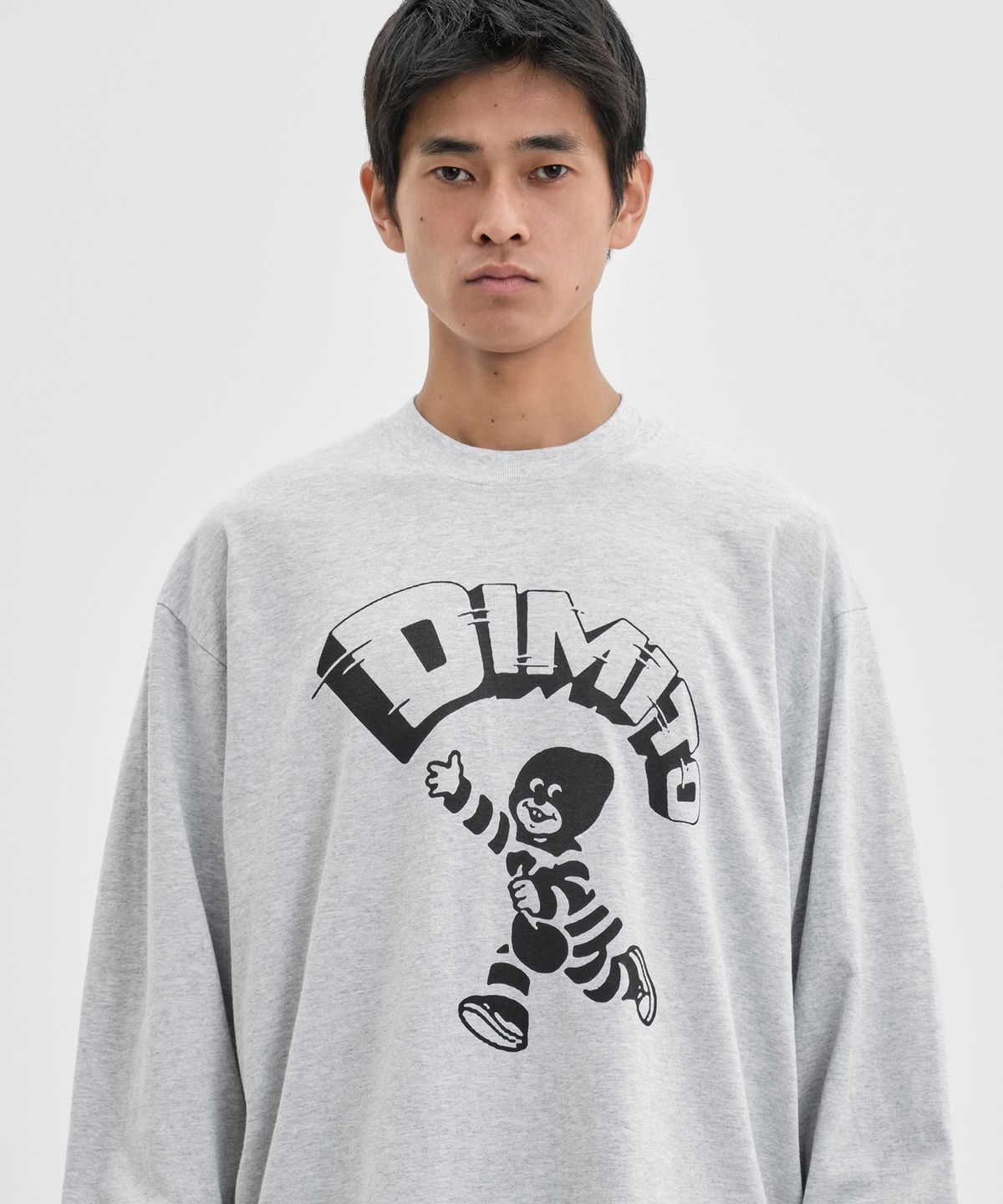 디미토(DIMITO) MASK BOY LSV GD 6.5OZ TEE ASH
