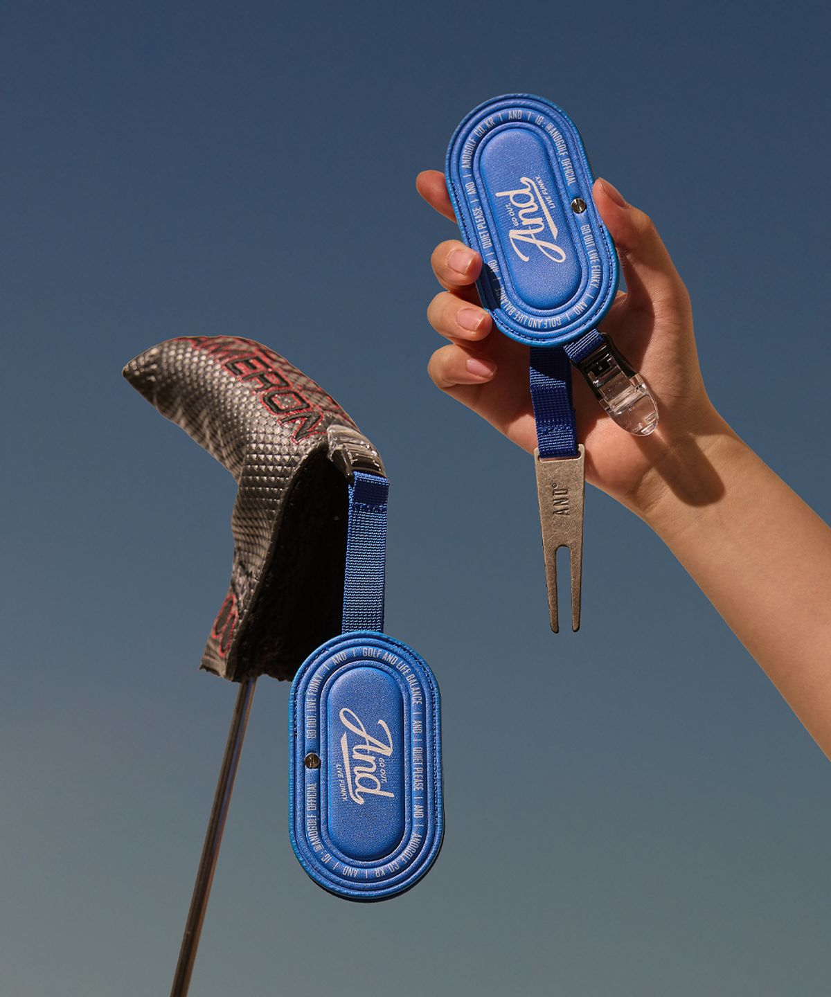 앤드 골프(AND GOLF) Calligraphy Putter Keeper Red