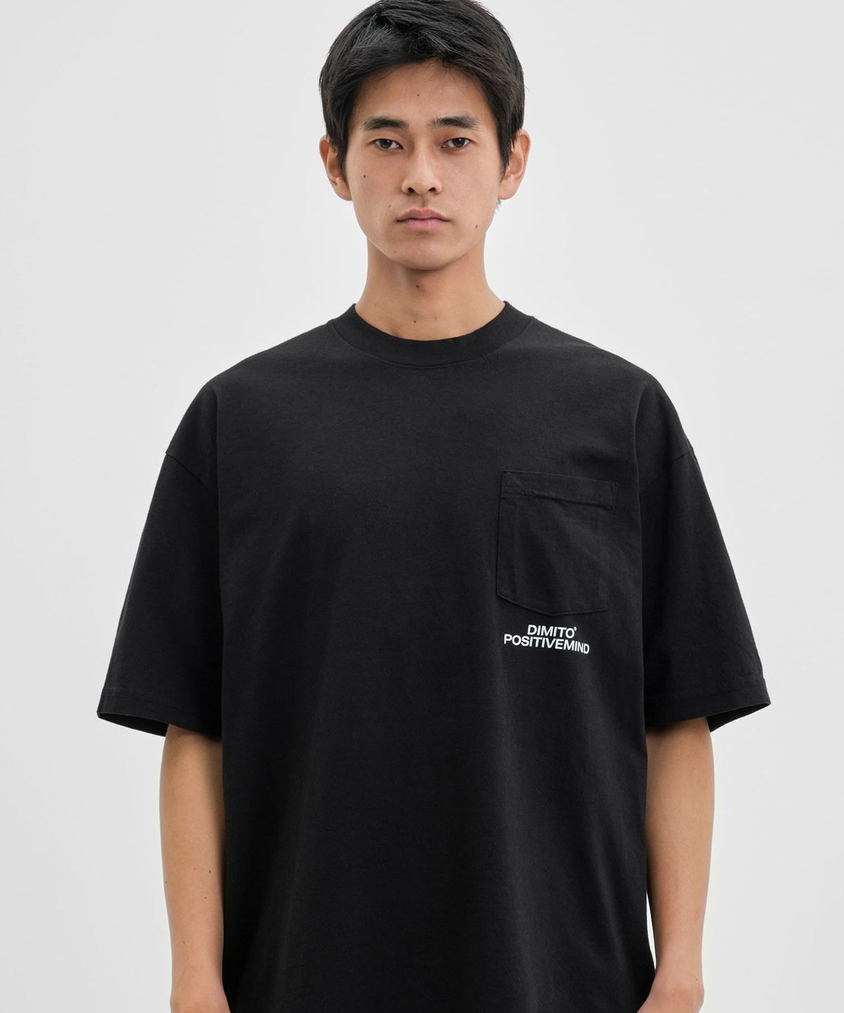 디미토(DIMITO) DMT POCKET SSV GD 6.5OZ TEE BLACK