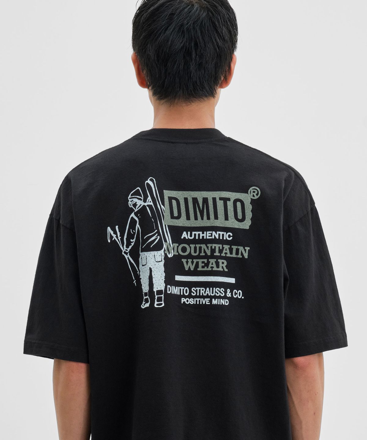 디미토(DIMITO) AUTHENTIC MT POCKET SSV GD 6.5OZ TEE BLACK