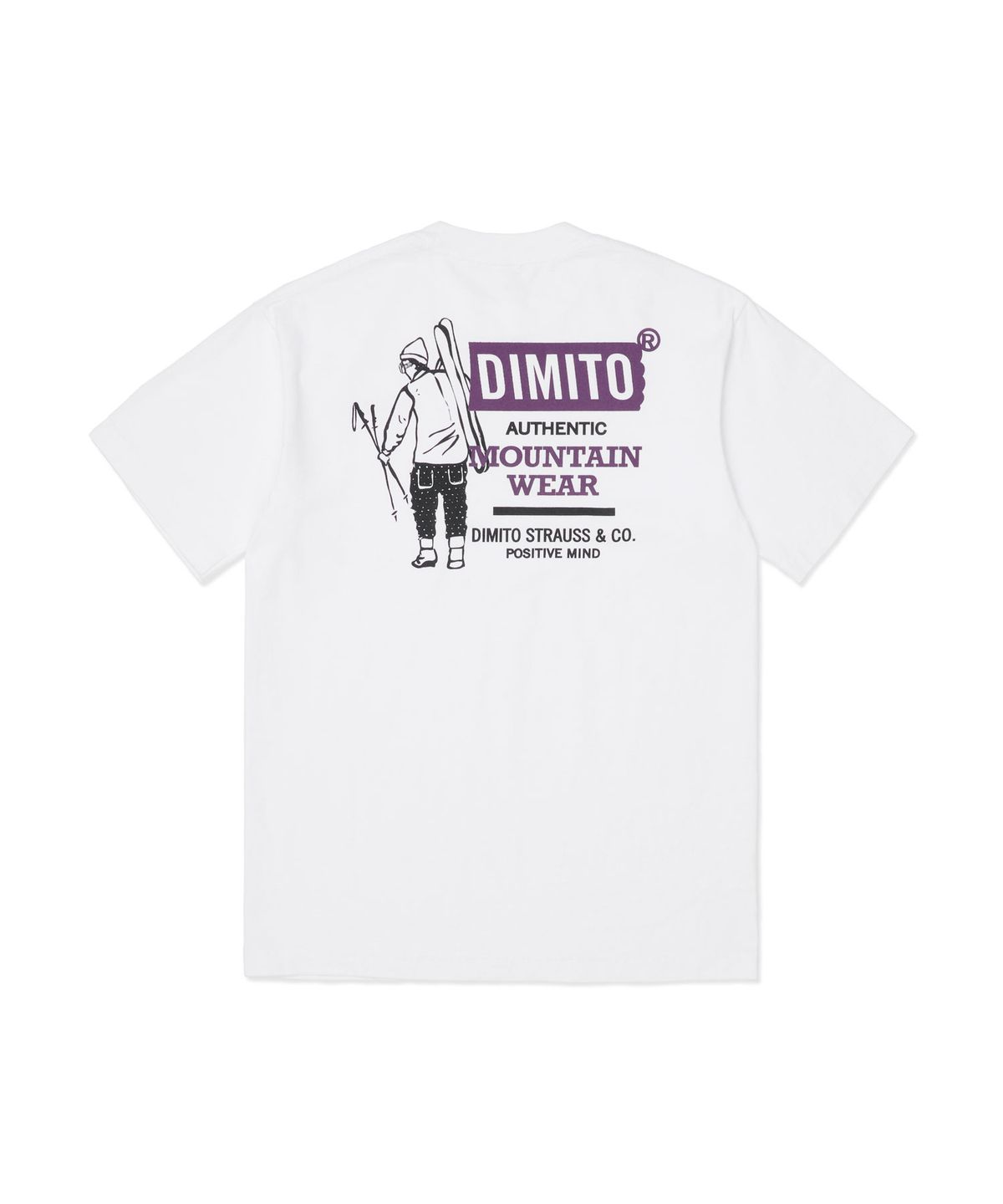디미토(DIMITO) AUTHENTIC MT POCKET SSV GD 6.5OZ TEE WHITE