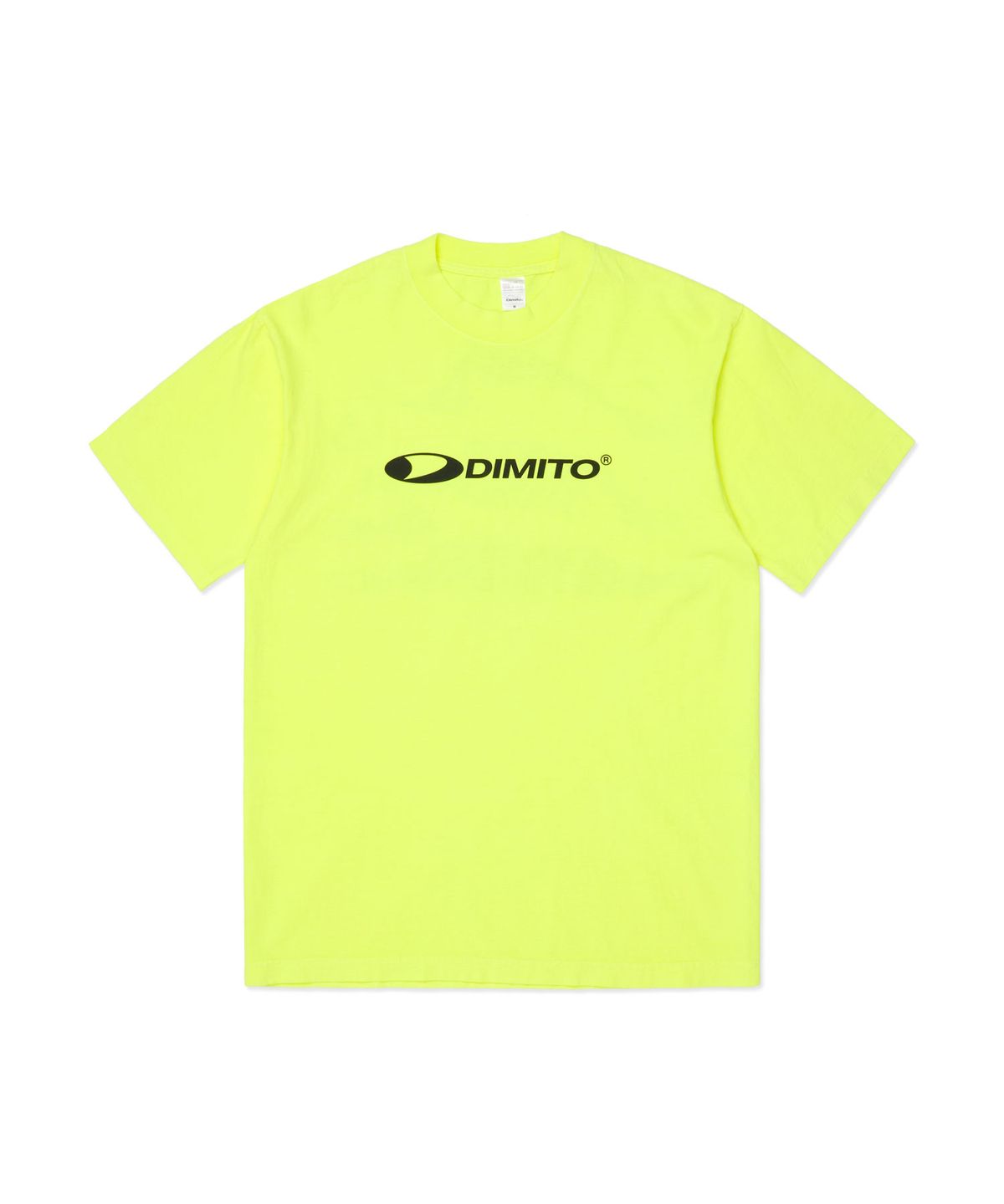 디미토(DIMITO) CIRCLE LOGO SSV GD 6.5OZ TEE NEON YELLOW