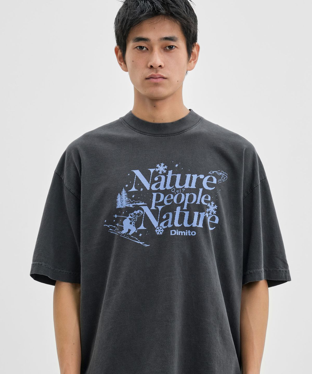 디미토(DIMITO) NPN SSV GD 6.5OZ TEE VINTAGE BLACK