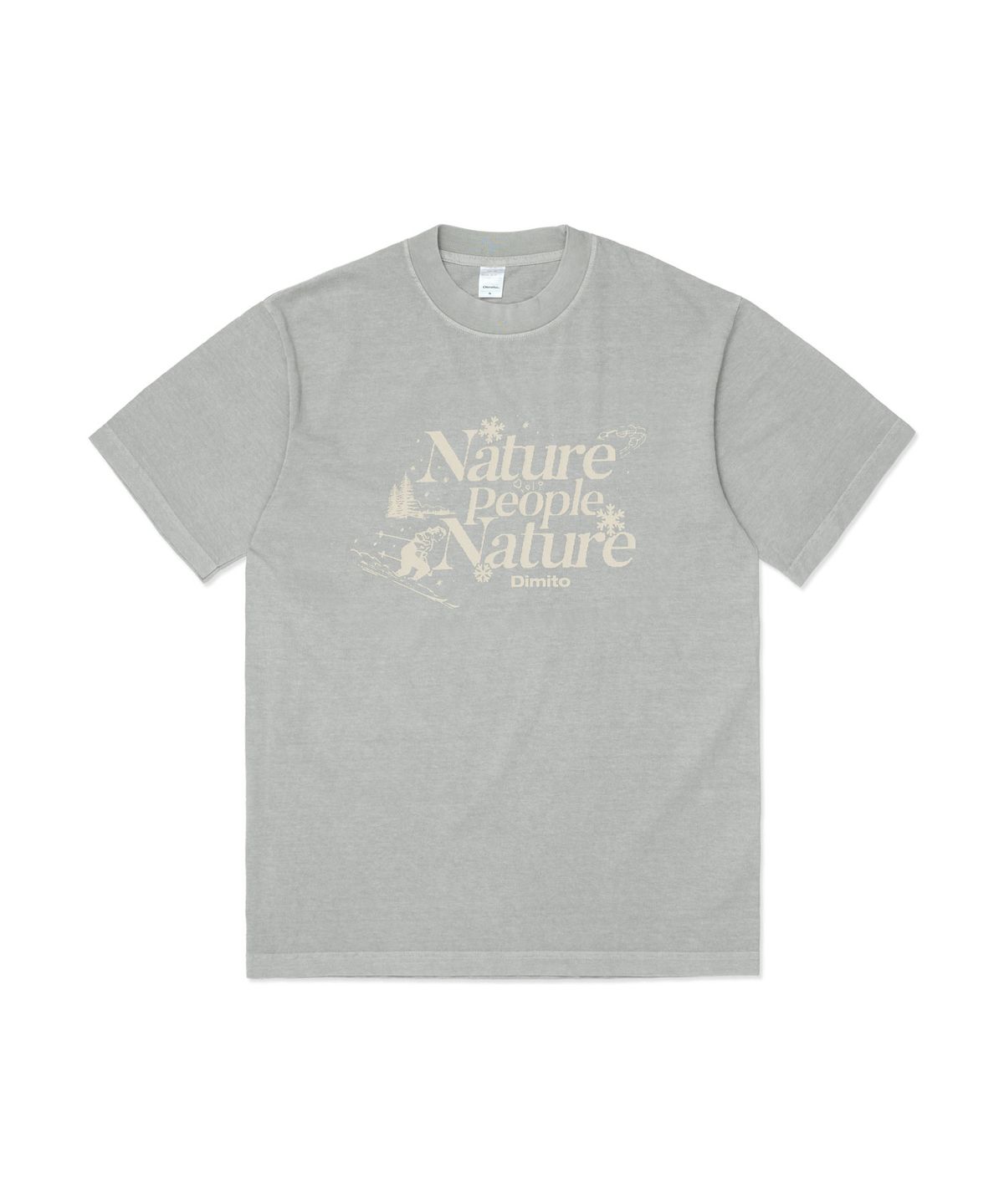디미토(DIMITO) NPN SSV GD 6.5OZ TEE DARK SILVER