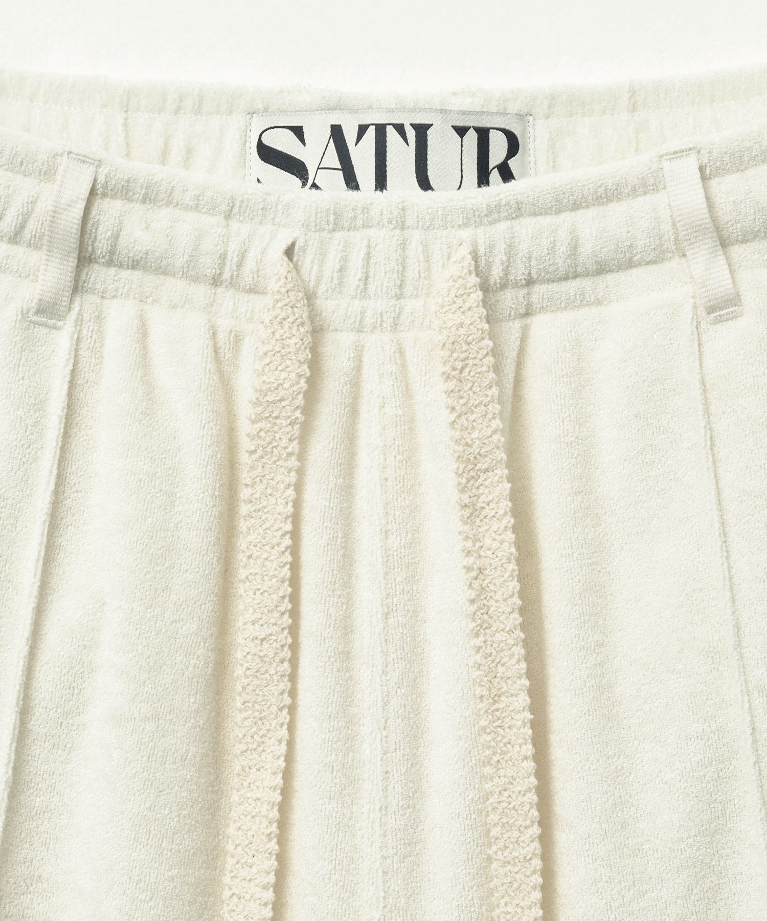 MUSINSA公式 | SATUR Rotten Terry Shorts Cream