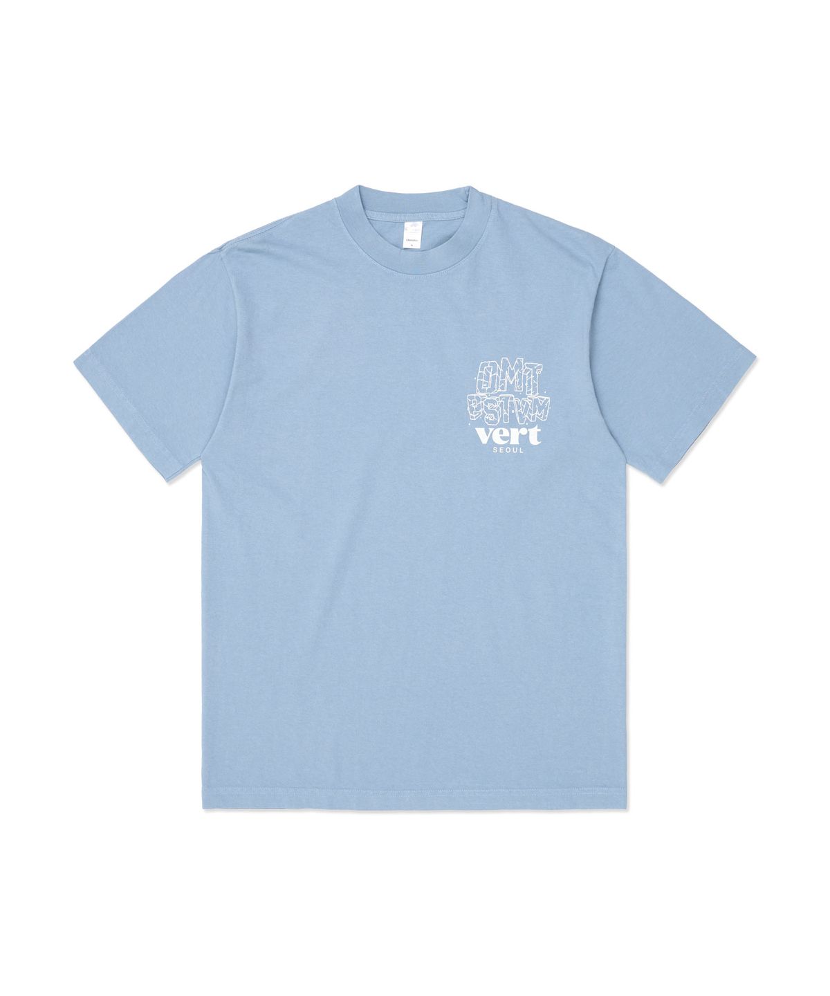 디미토(DIMITO) DMT VERT SEOUL SSV GD 6.5OZ TEE CLEAR BLUE