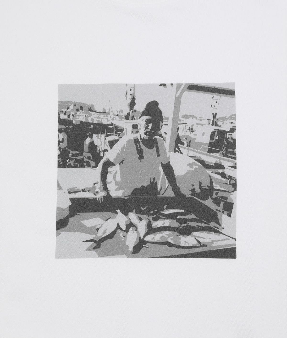 셈퍼리버(SEMPERRIBER) FISHERMAN SWEATSHIRTS (WHITE)