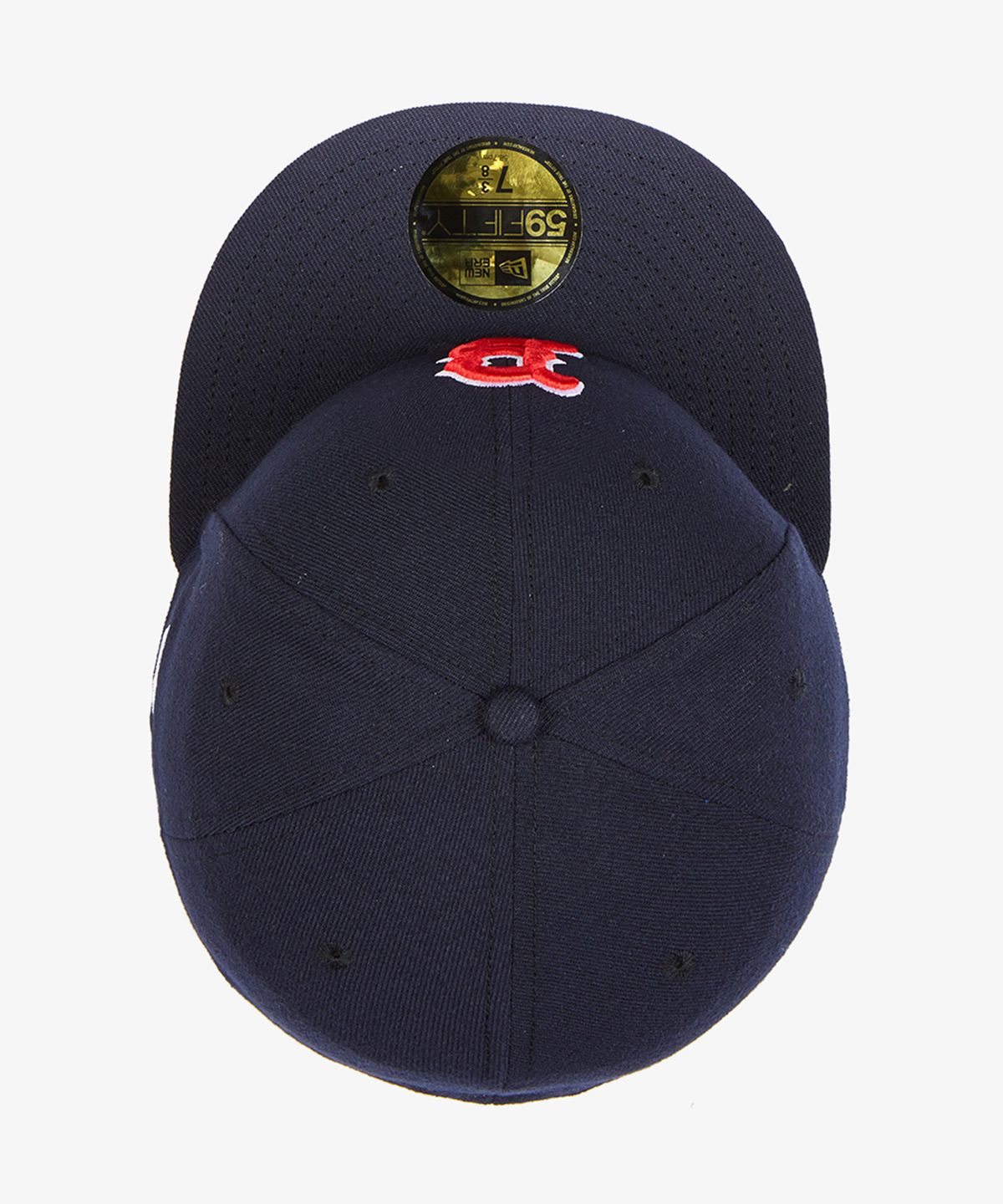 뉴에라(NEW ERA) MLB 어센틱 보스턴 레드삭스 피티드캡 게임 네이비
