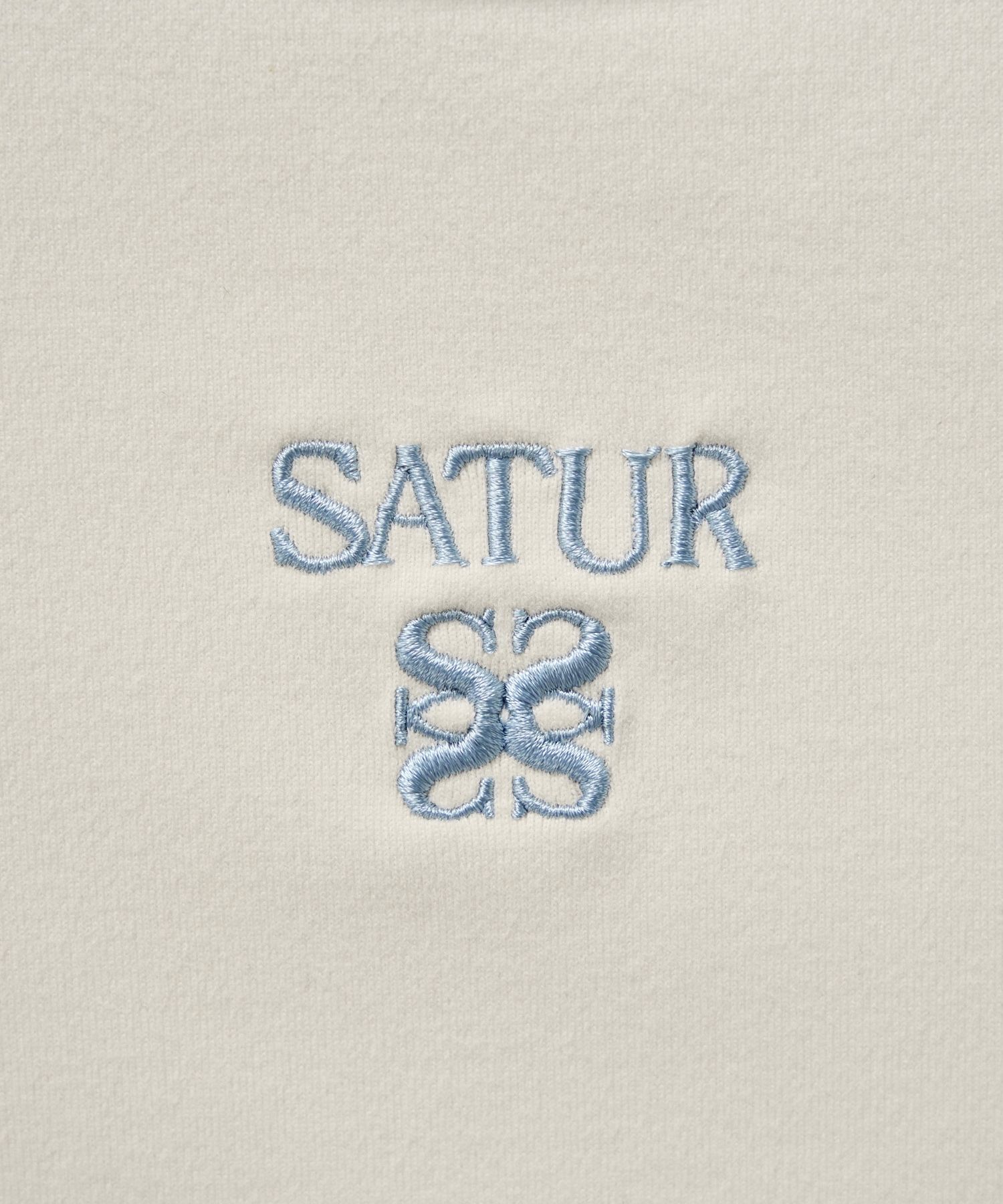 ★SATUR★ W APERO CROPPED RINGER HALF SLEEVE T-SHIRT CREAM SATUR](W) Apero Crop Ringer T-Shirt