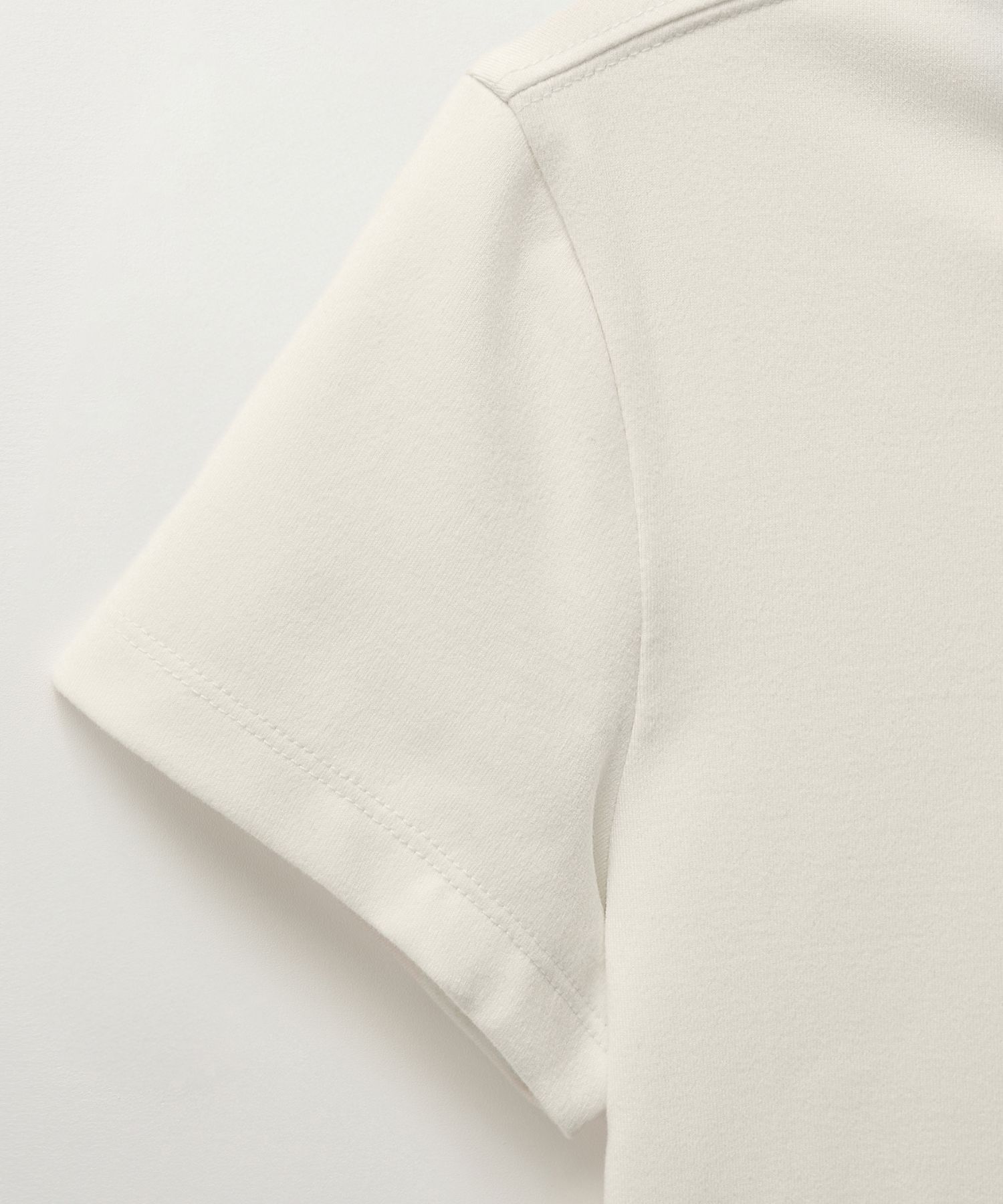 MUSINSA | SATUR (W) Apero Crop Ringer Short Sleeve T-Shirt Cream