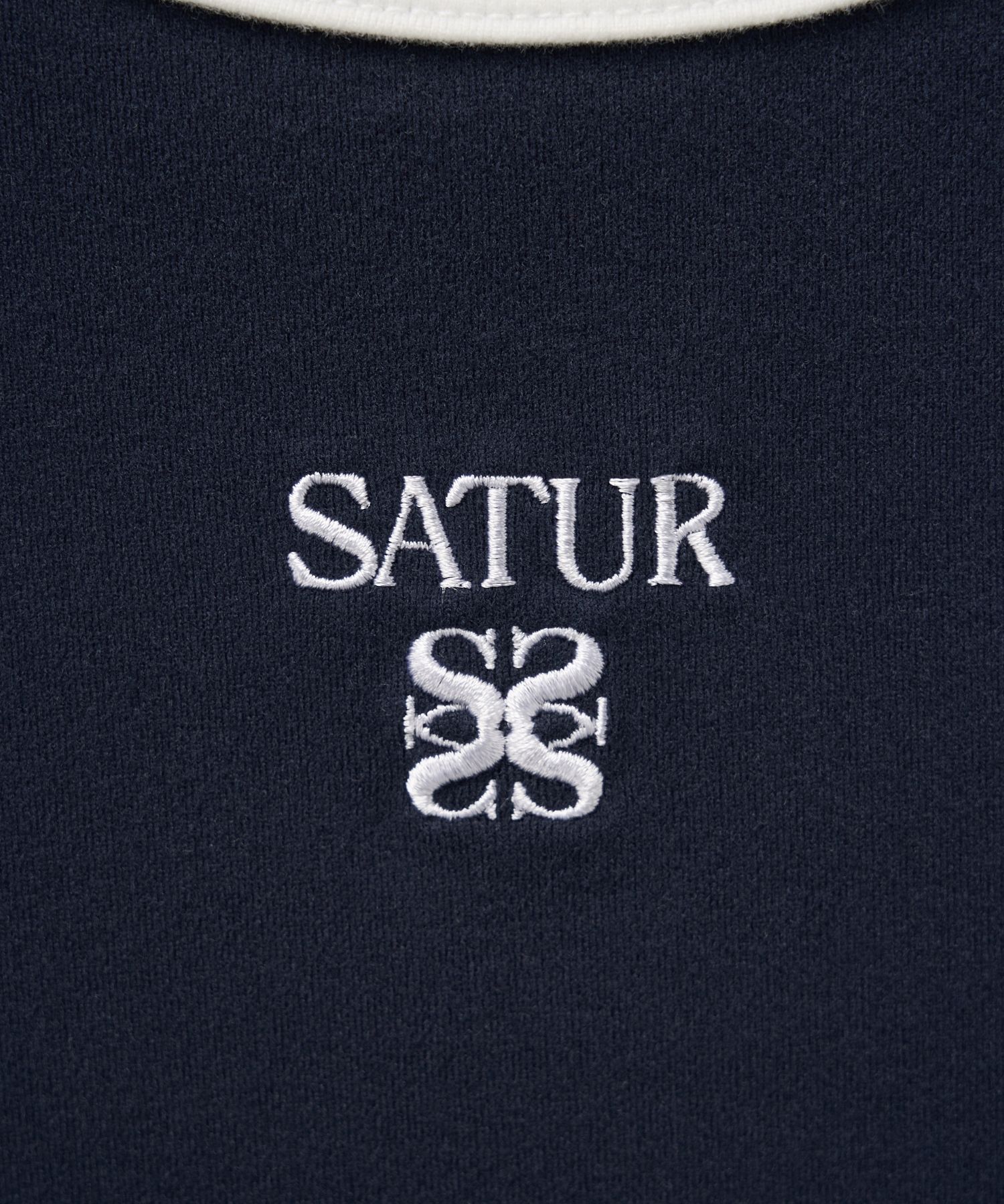 ★SATUR★ W APERO CROPPED RINGER HALF SLEEVE T-SHIRT NAVY MUSINSA | SATUR (W) Apero Crop Ringer Short Sleeve T-Shirt Navy