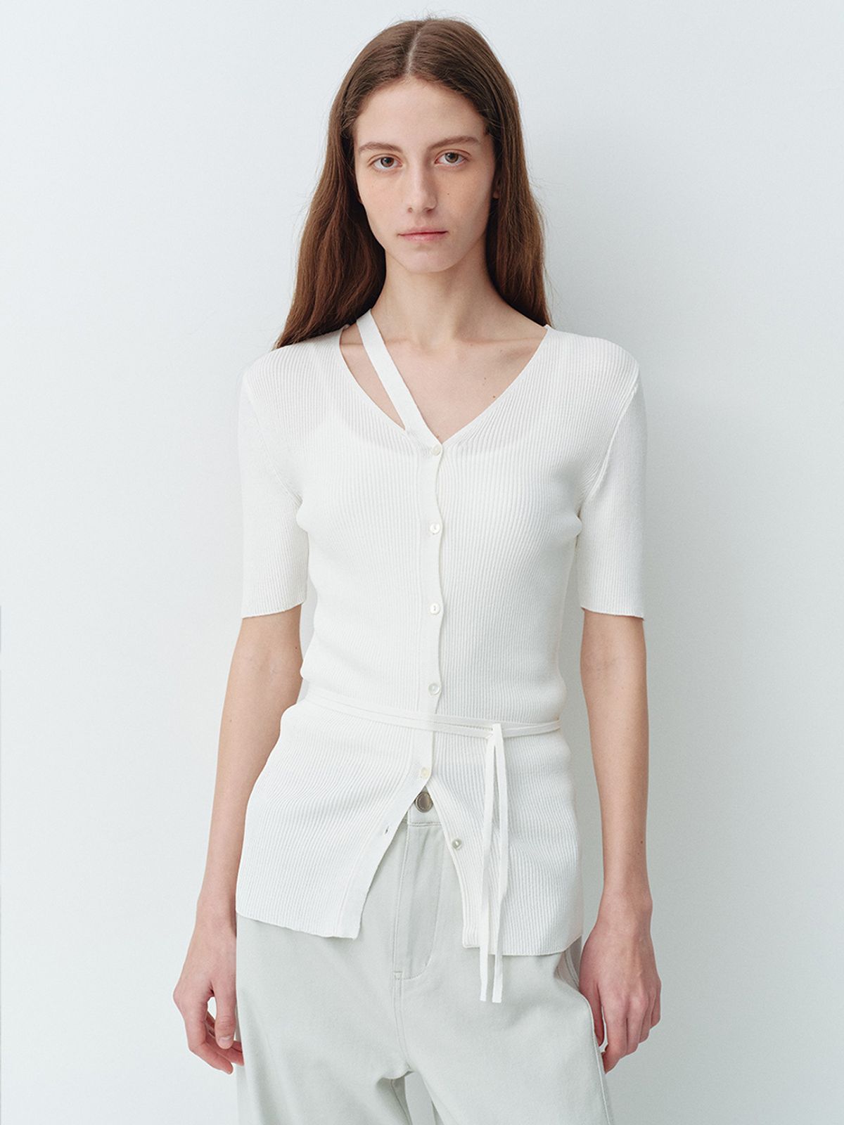 헌치(HUNCH) Strap Long Cardigan (2color)