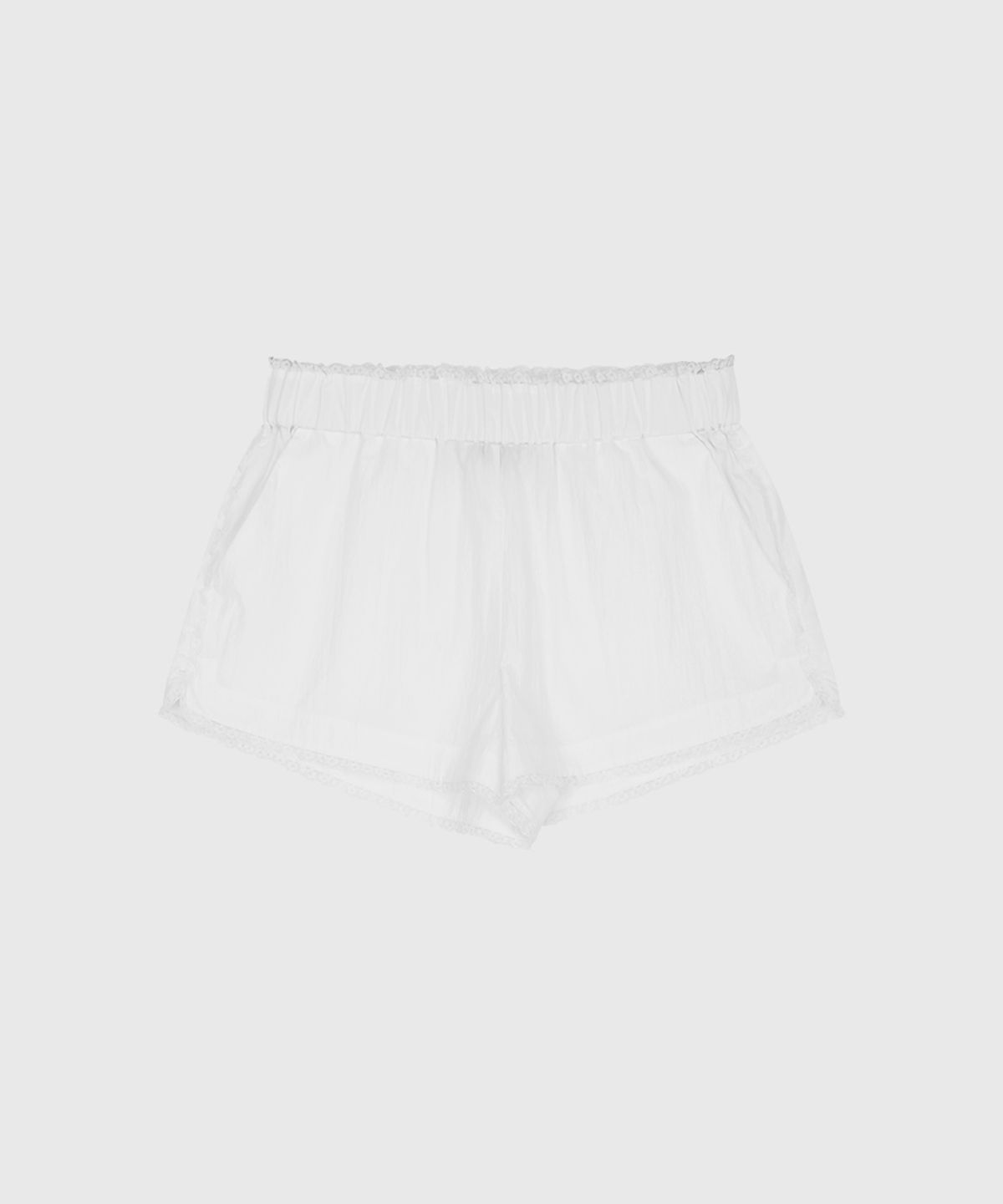 룩캐스트(LOOKAST) 프레야 밴딩 레이스 쇼츠_화이트 / FREYA BANDING LACE SHORTS_WHITE