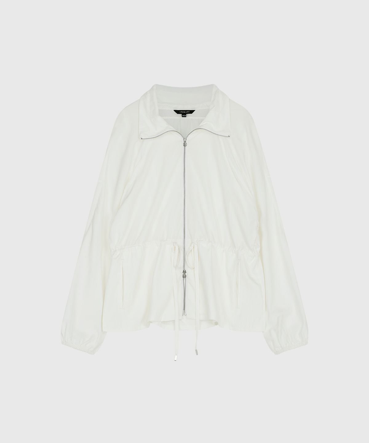 룩캐스트(LOOKAST) 리나 셔링 윈드브레이커 점퍼_아이보리 / LINA SHIRRING WINDBREAKER JUMPER_IVORY