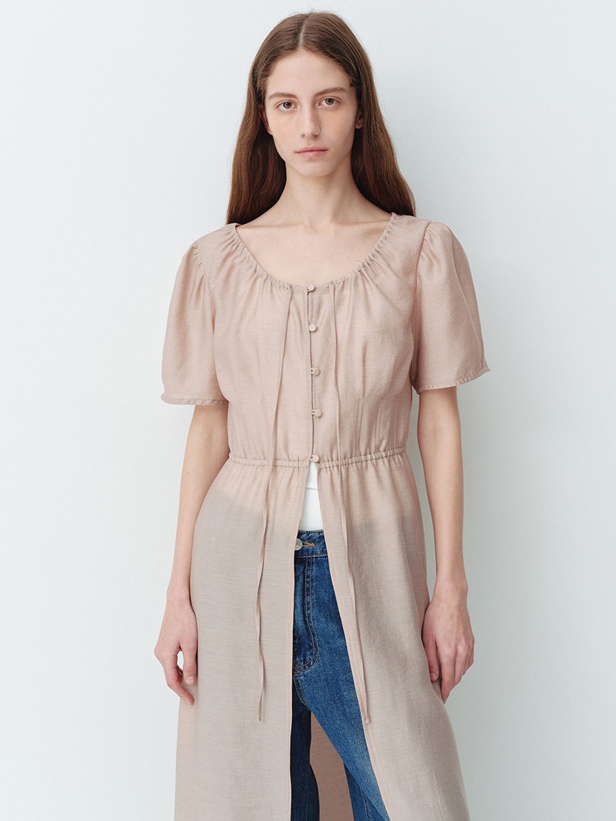 헌치(HUNCH) U-Neck Open One-Piece (2color)