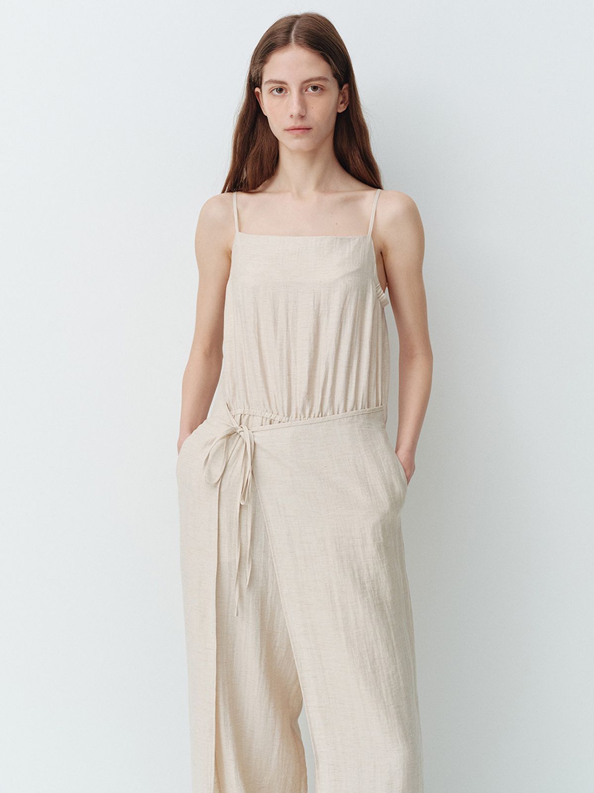 헌치(HUNCH) Wrap Jumpsuit (2color)