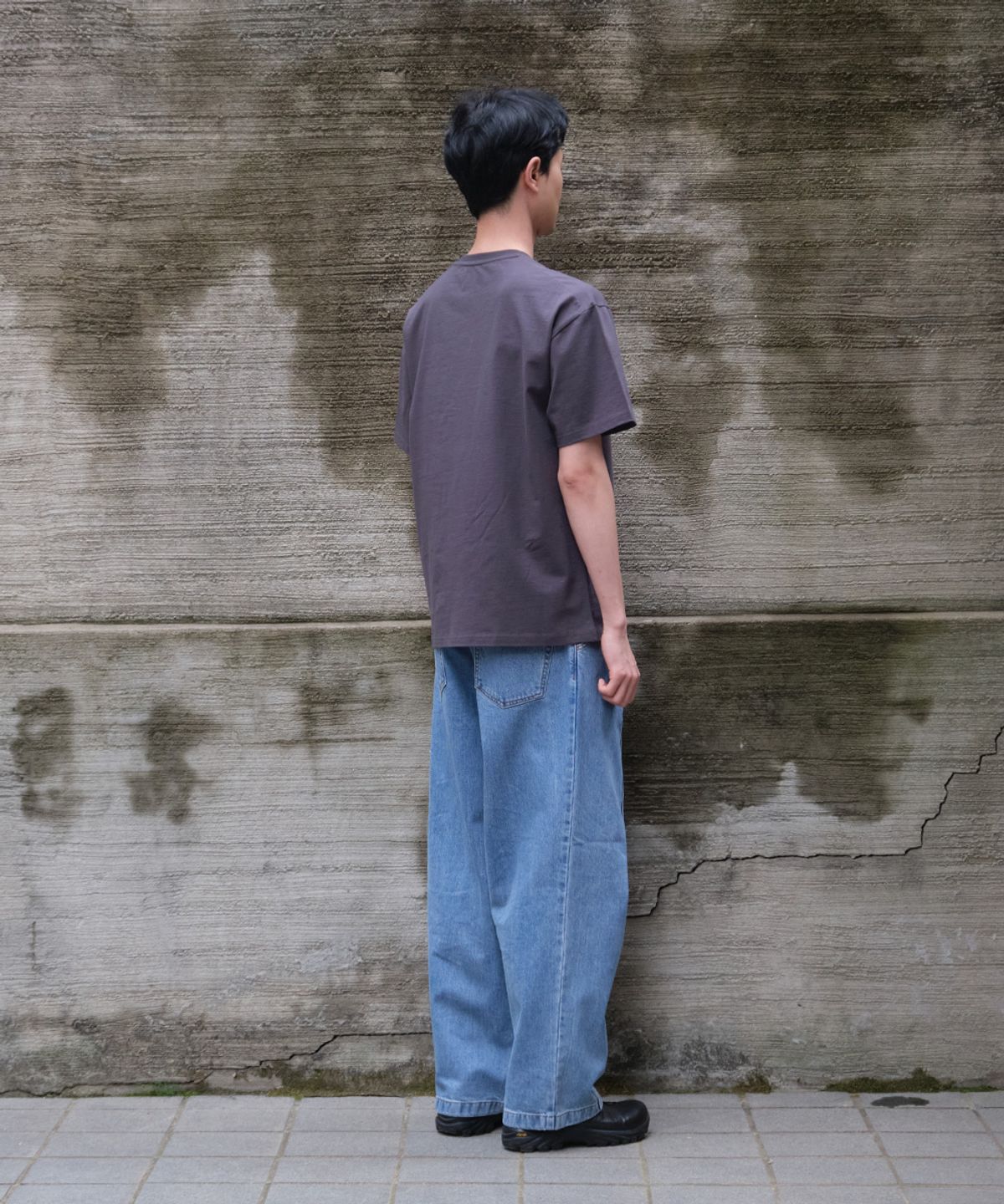 홀리선(HORLISUN) Emery Short Circle T-shirt Charcoal