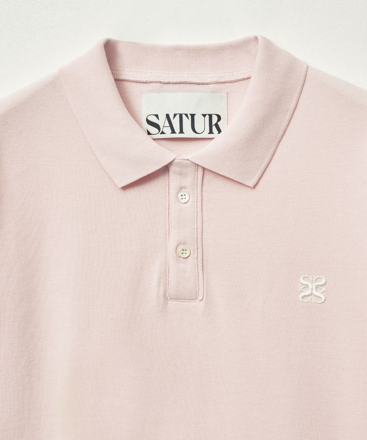 세터(SATUR) 베이직 피케 폴로 반팔 티셔츠 핑크