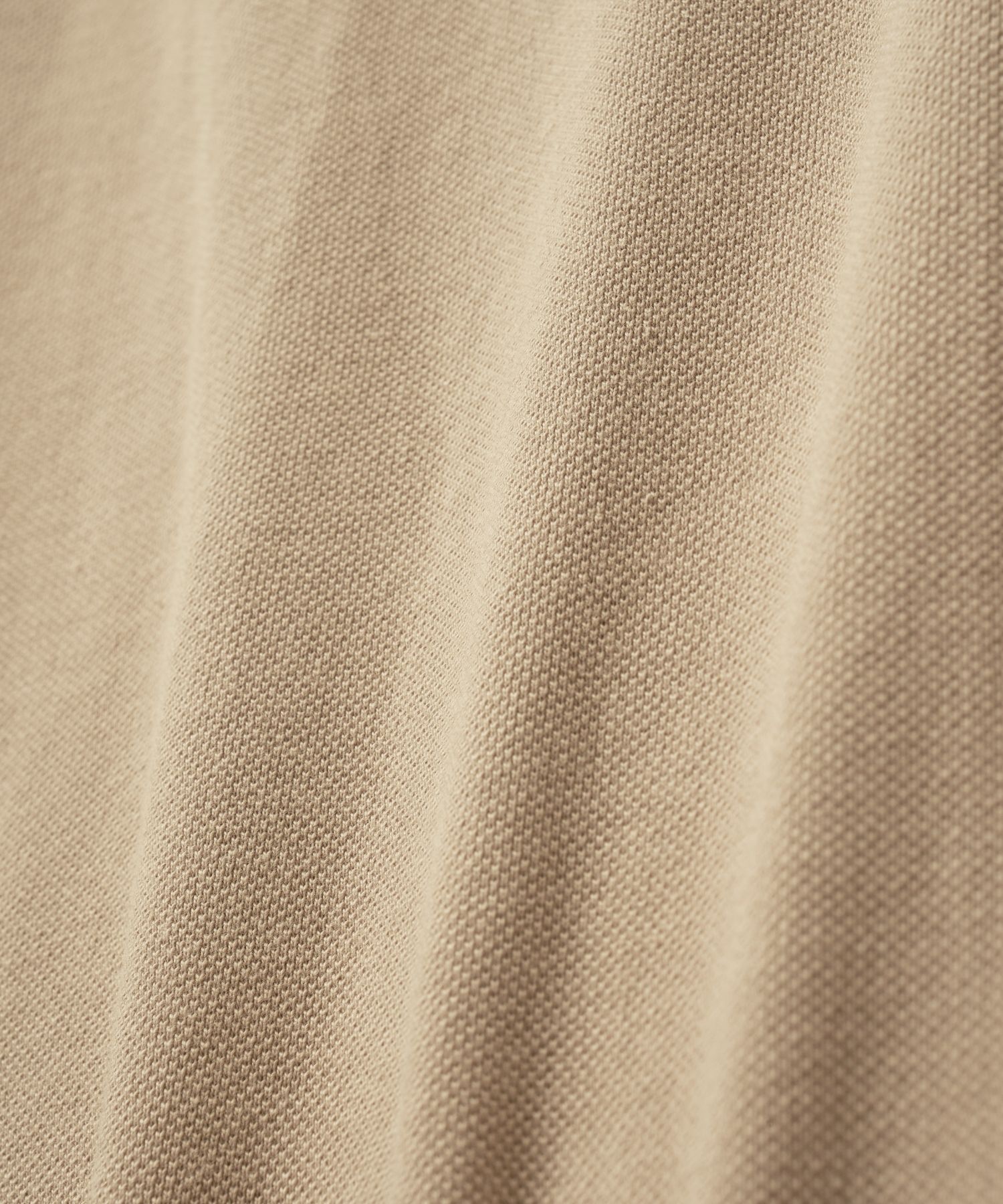 MUSINSA | SATUR Basic Pique Polo Short Sleeve T-Shirt Beige
