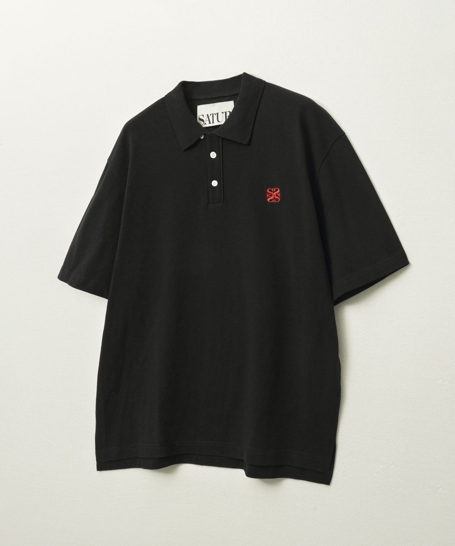 ポロシャツ SATUR Basic Pique Polo T-Shirt 5FT1558 MUSINSA公式 | SATUR Basic Pique Polo Short Sleeve T-Shirt Black