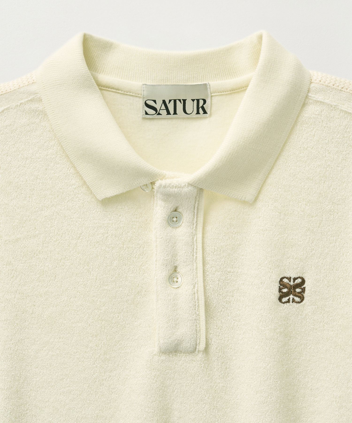 [25SS] SATUR★Lawton Terry Pique Polo T-Shirt★ポロシャツ MUSINSA | SATUR Lawton Terry Pique Polo Short Sleeve T-Shirt