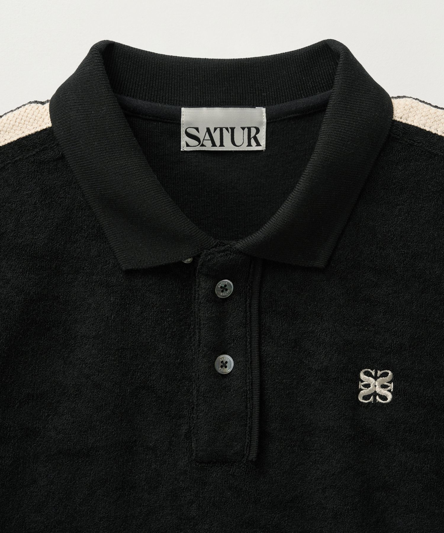 [25SS] SATUR★Lawton Terry Pique Polo T-Shirt★ポロシャツ MUSINSA公式 | SATUR (W) Lawton Terry Pique Polo Short Sleeve
