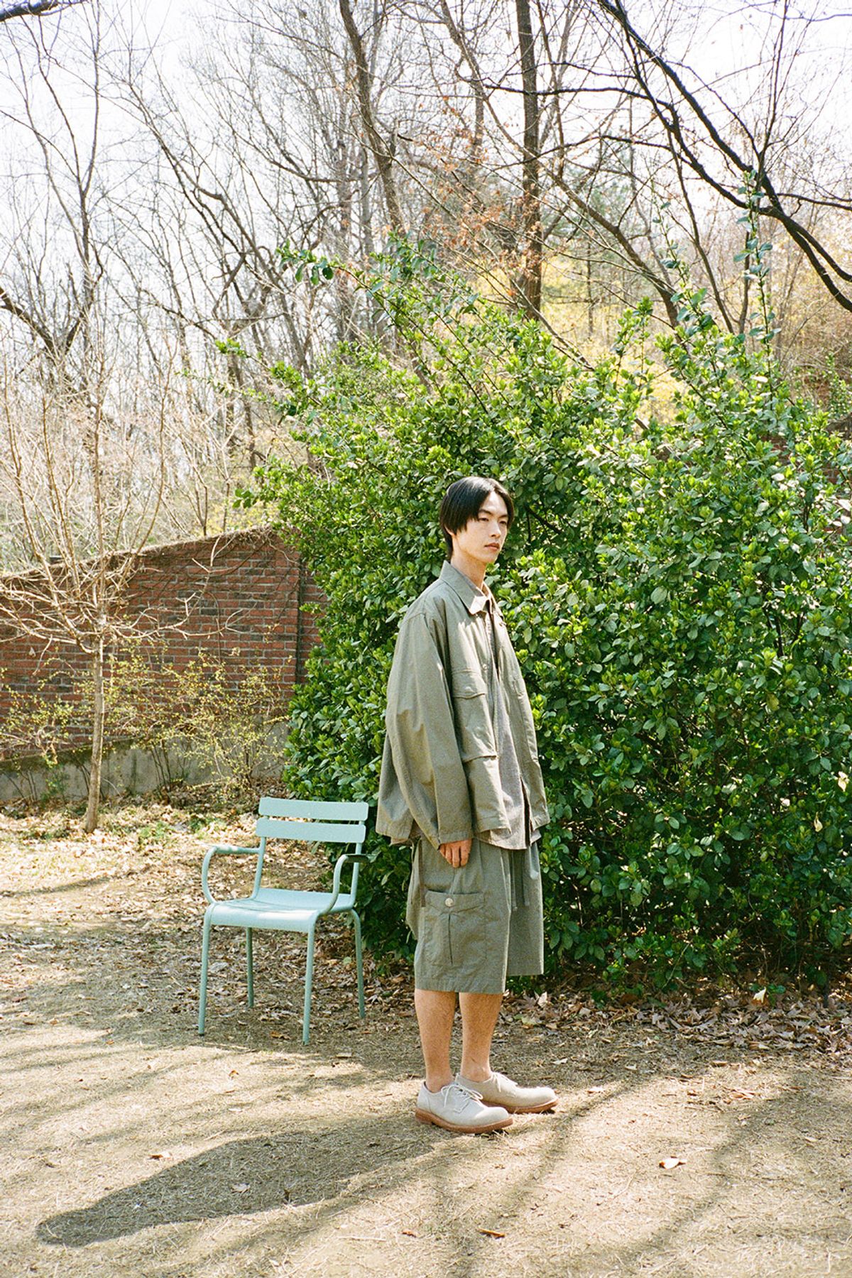 홀리선(HORLISUN) Keystone Cozy Half Pants Olive
