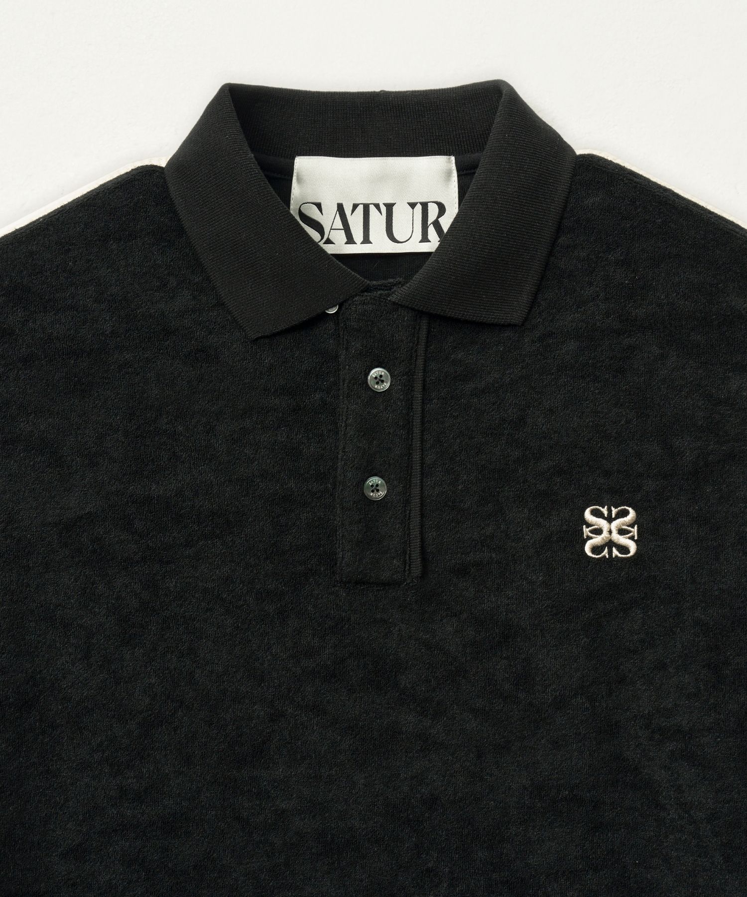 [25SS] SATUR★Lawton Terry Pique Polo T-Shirt★ポロシャツ MUSINSA | SATUR Lawton Terry Pique Polo Short Sleeve T-Shirt