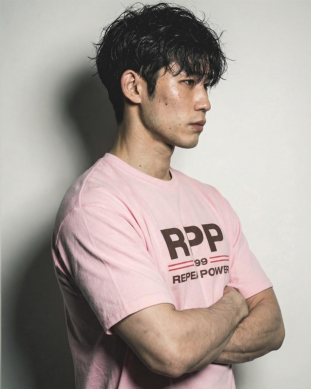 블루그레인(BLUEGRAIN) 코튼 하이 티셔츠 RPP 핑크 (남성용)
