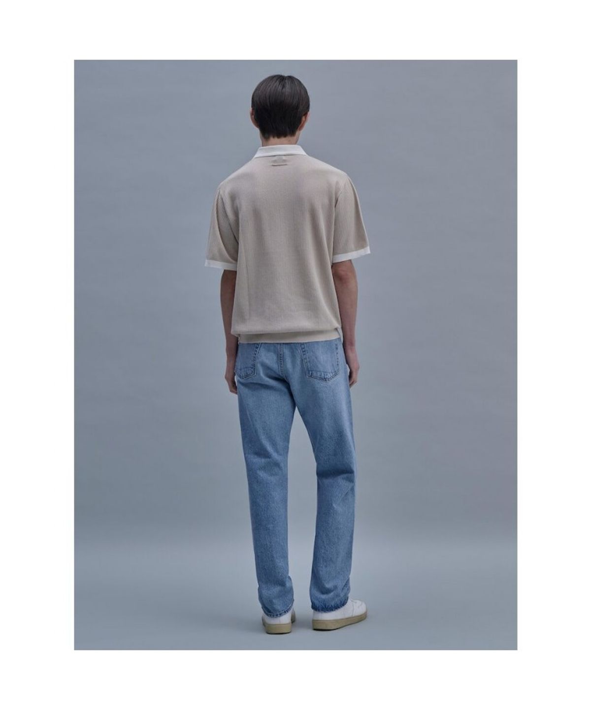 시프트지(SHIFT.G) Color Block Polo  Ivory
