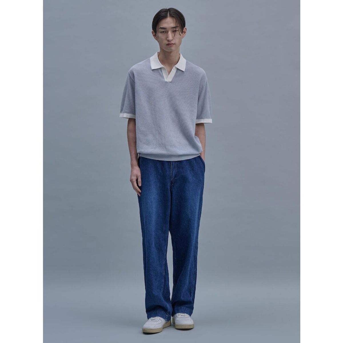 시프트지(SHIFT.G) Color Block Polo  Sky Blue