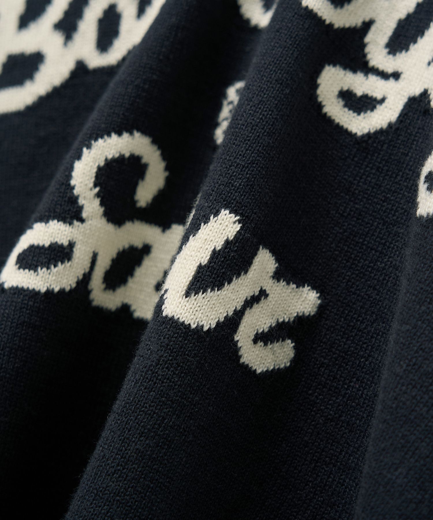 MUSINSA | SATUR (W) Bon Voyage Puff Knit Navy