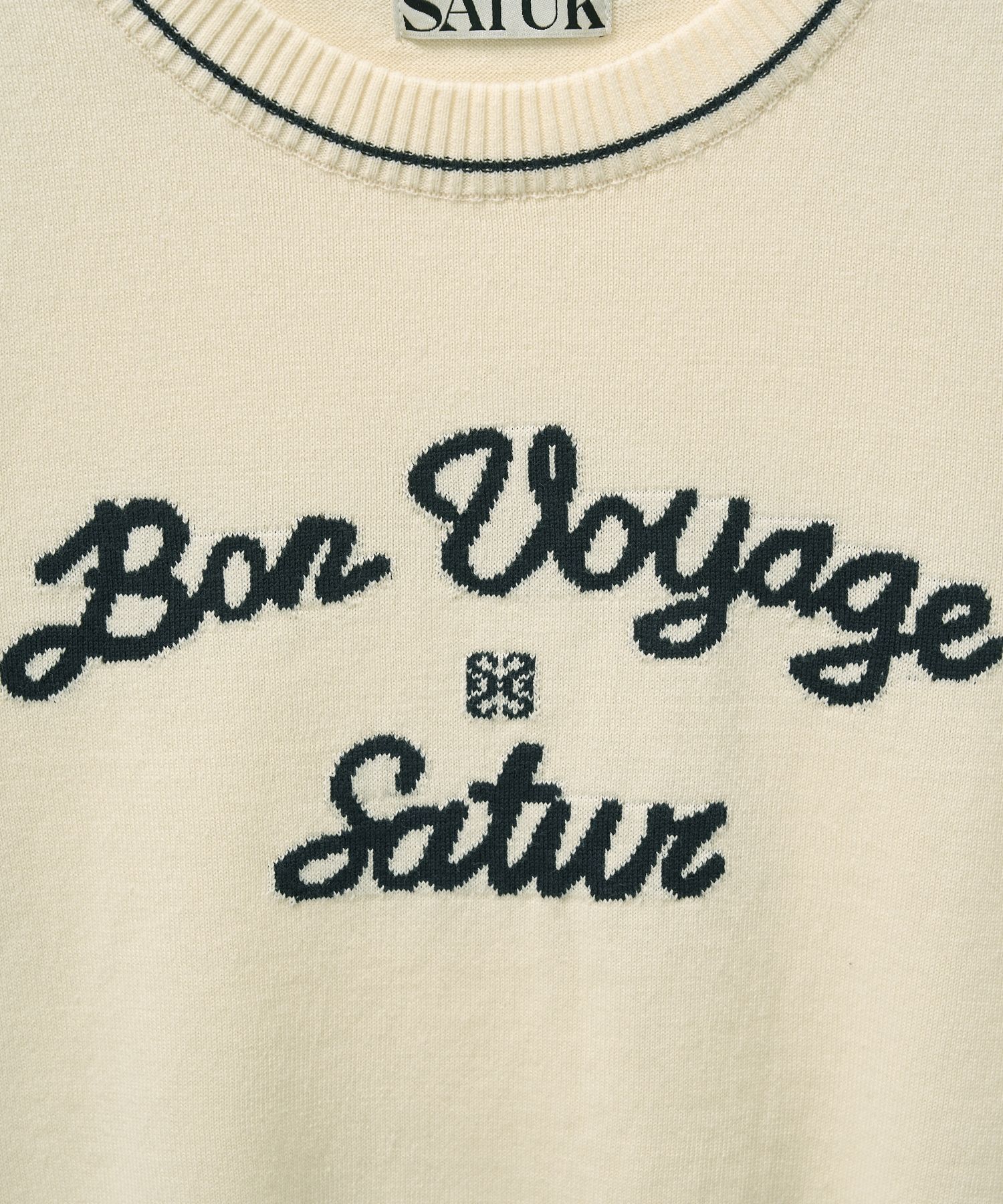 MUSINSA | SATUR (W) Bon Voyage Puff Knit Cream Navy