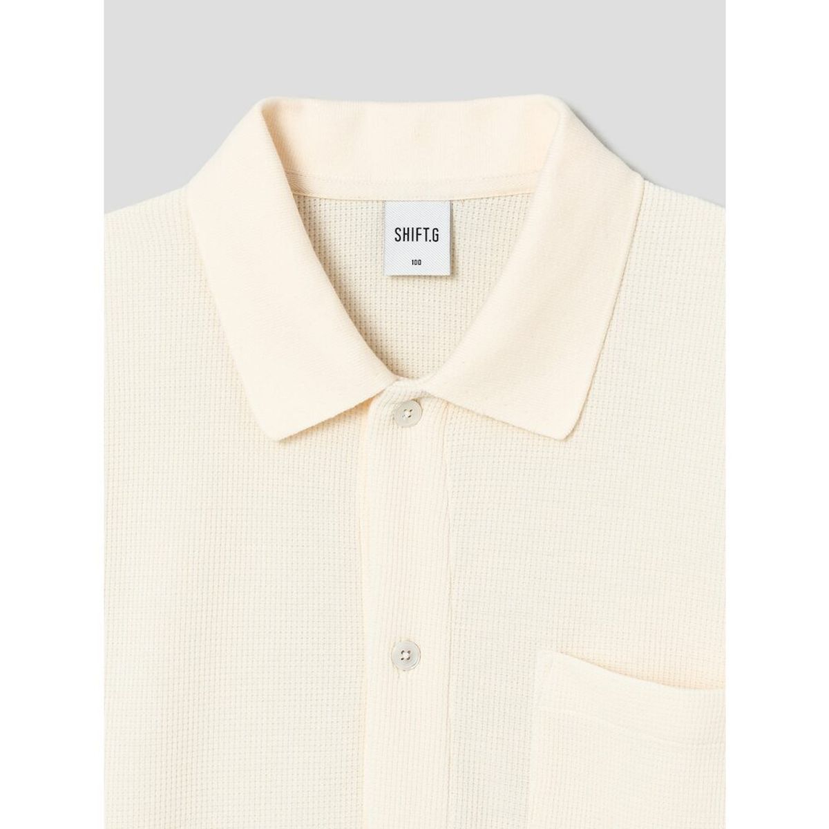 시프트지(SHIFT.G) Open Polo Jersey Shirts  Yellow