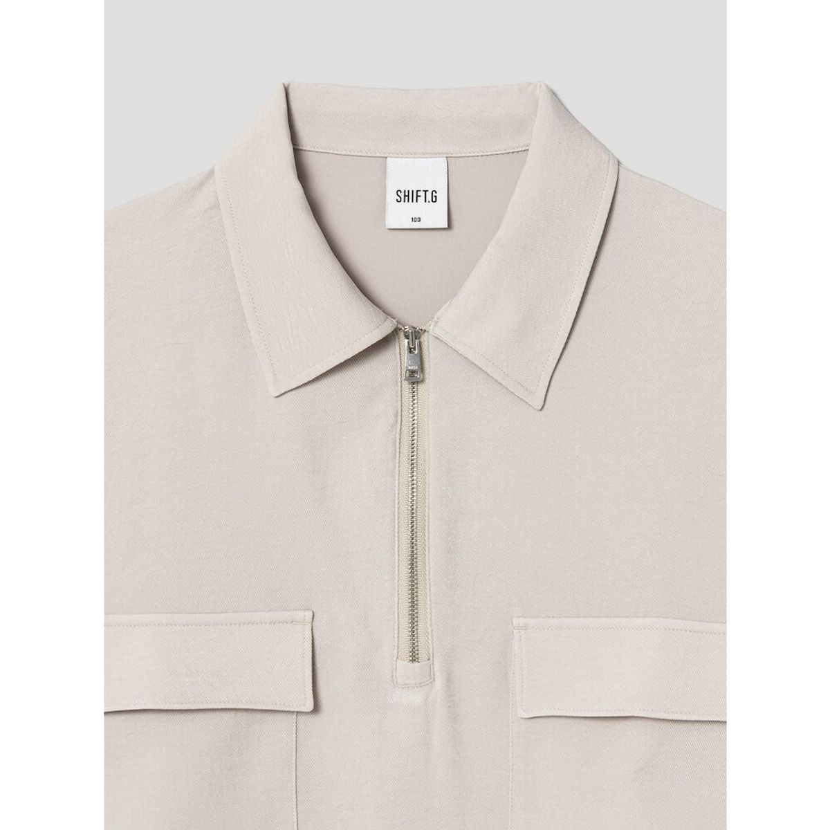 시프트지(SHIFT.G) Half ZipUp Polo  Beige