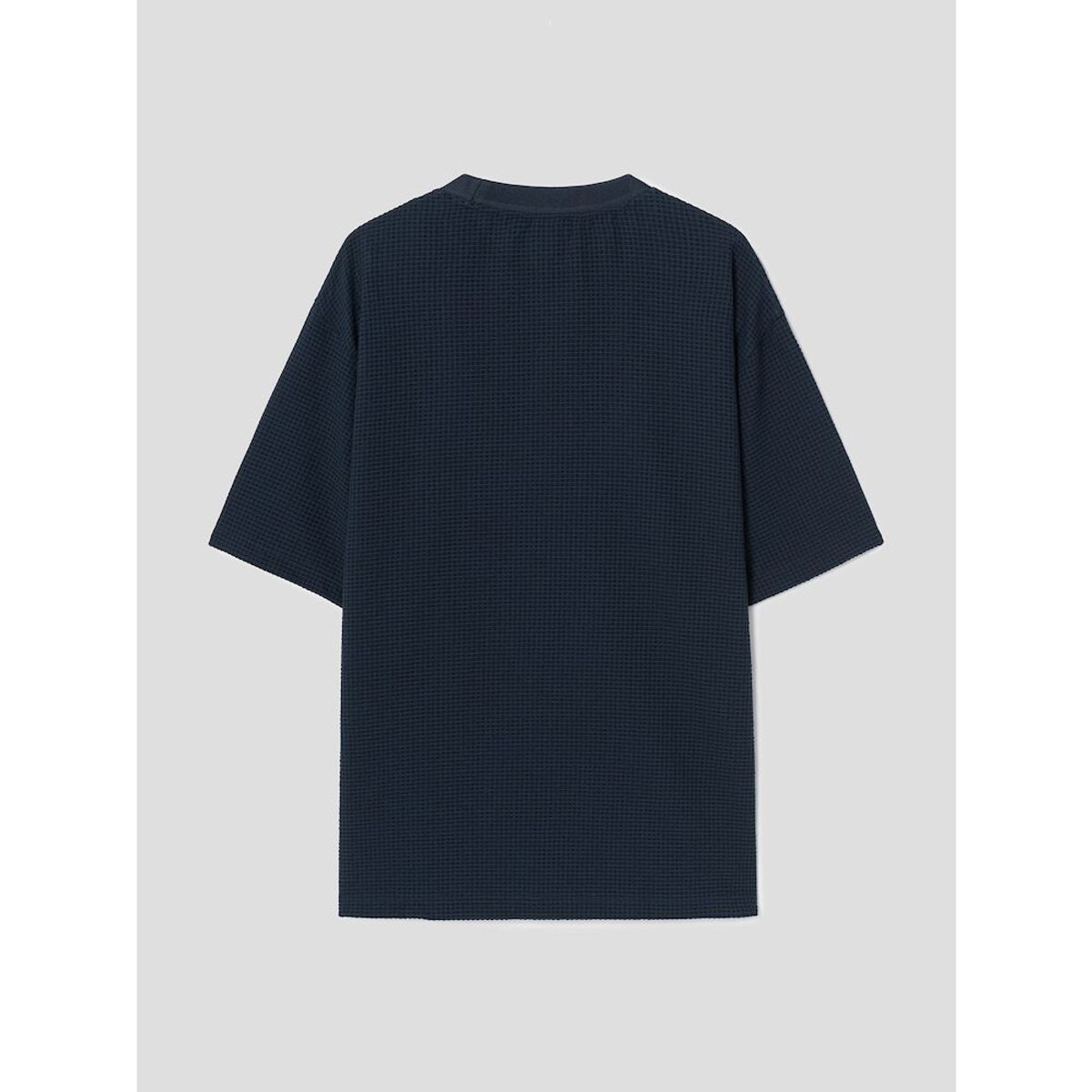 시프트지(SHIFT.G) Seersucker Overfit Round T  Navy