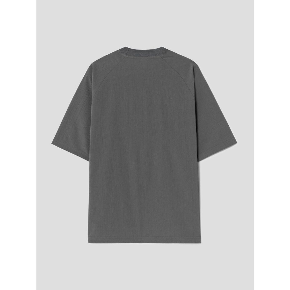 시프트지(SHIFT.G) Woven Overfit Round T  Ash