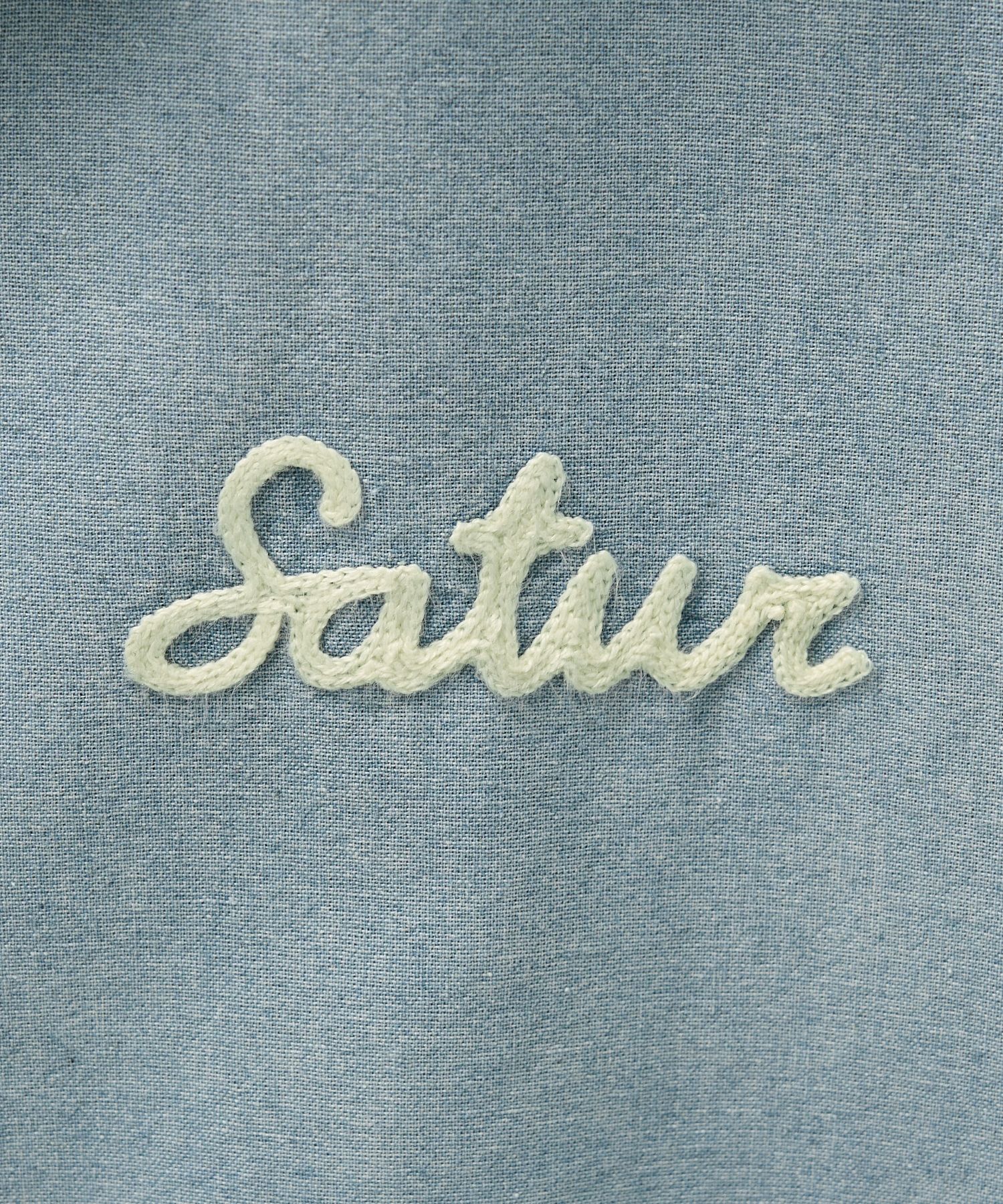 MUSINSA | SATUR Bon Voyage Denim Shirt Light Blue