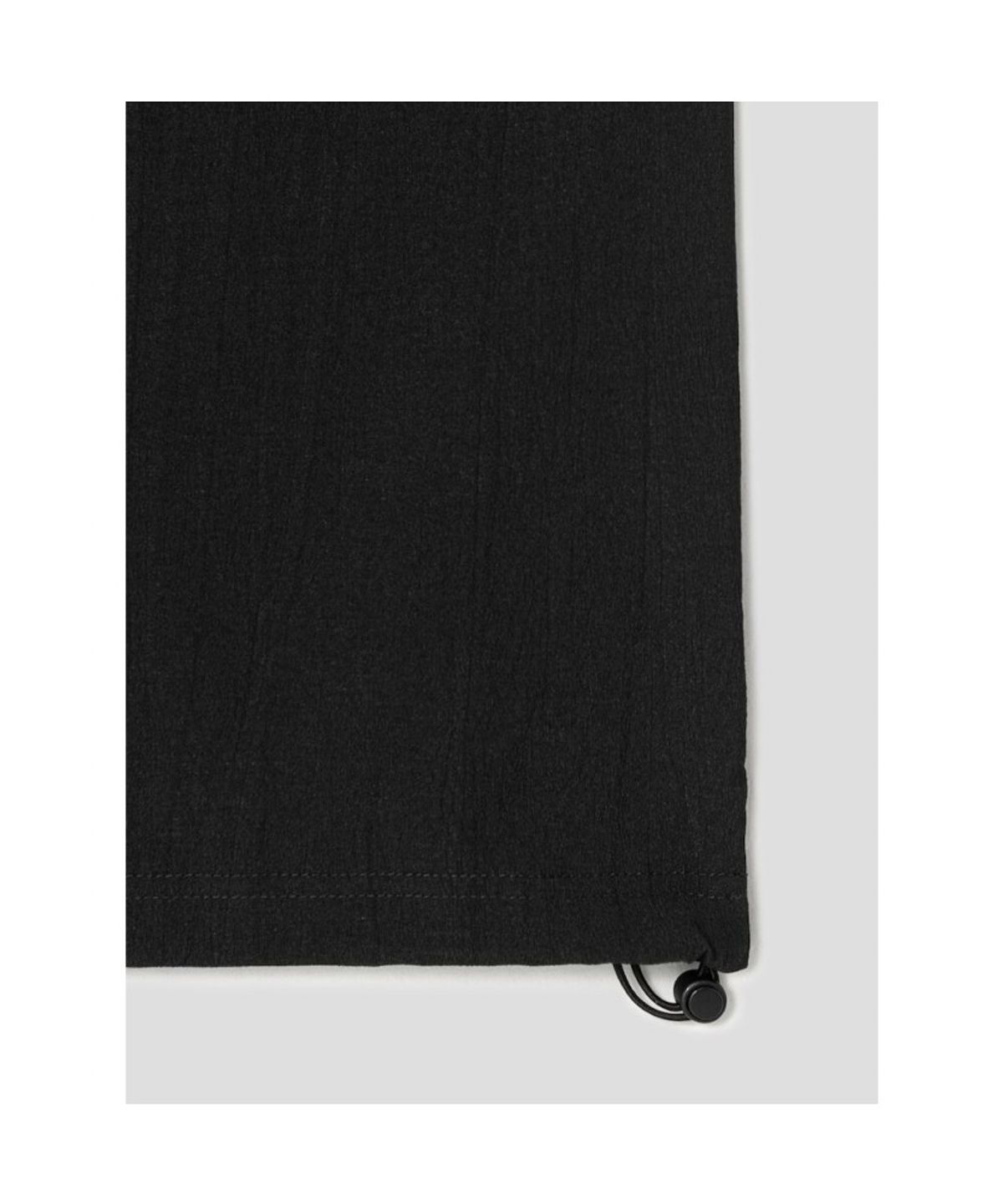 시프트지(SHIFT.G) Woven Overfit Round T  Black