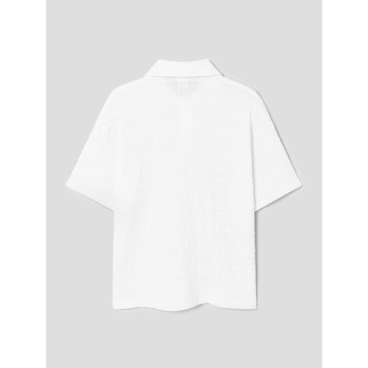 시프트지(SHIFT.G) Wave Texture Polo  White
