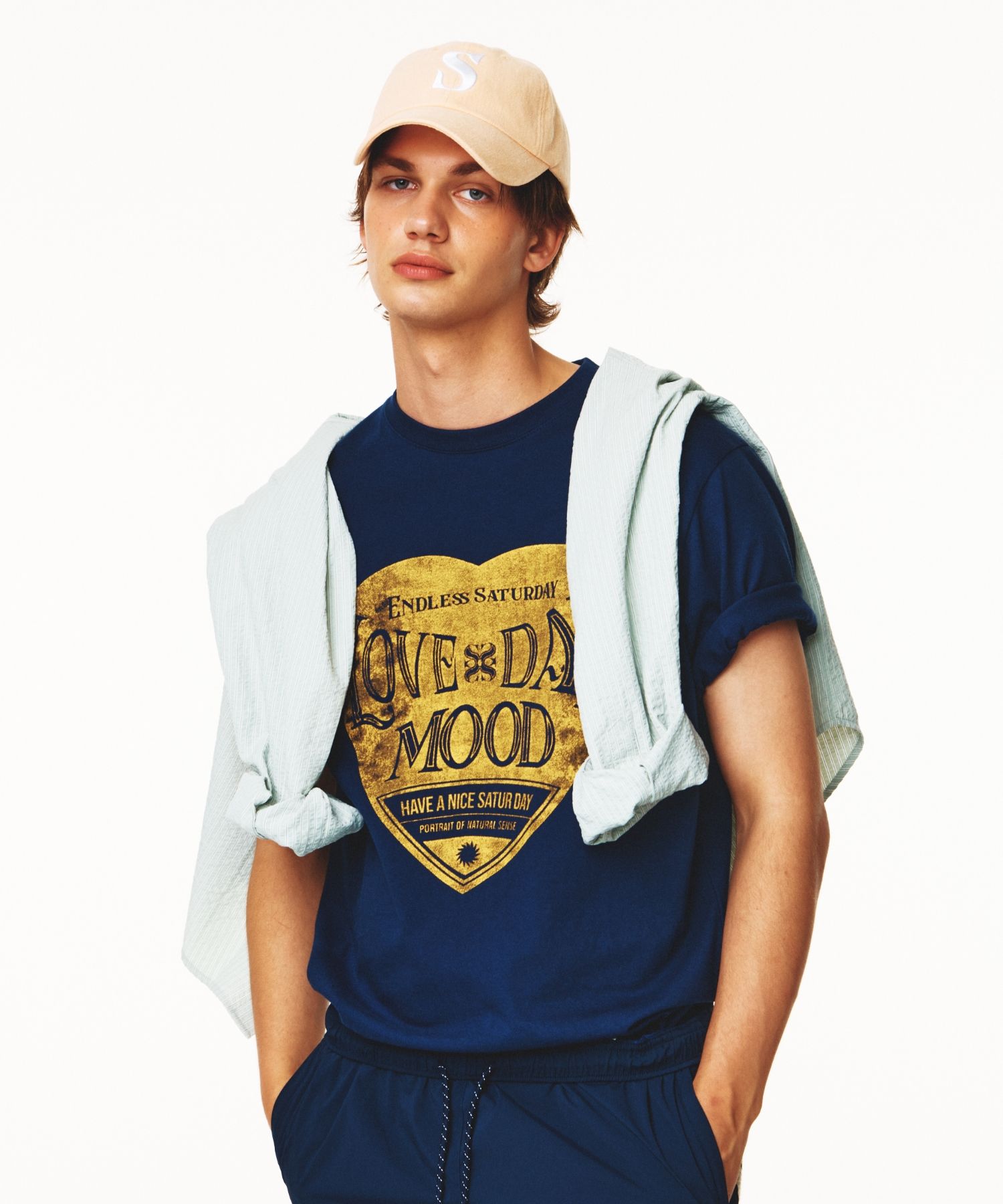 MUSINSA公式 | SATUR Seersucker Basic Pocket Shirt Green