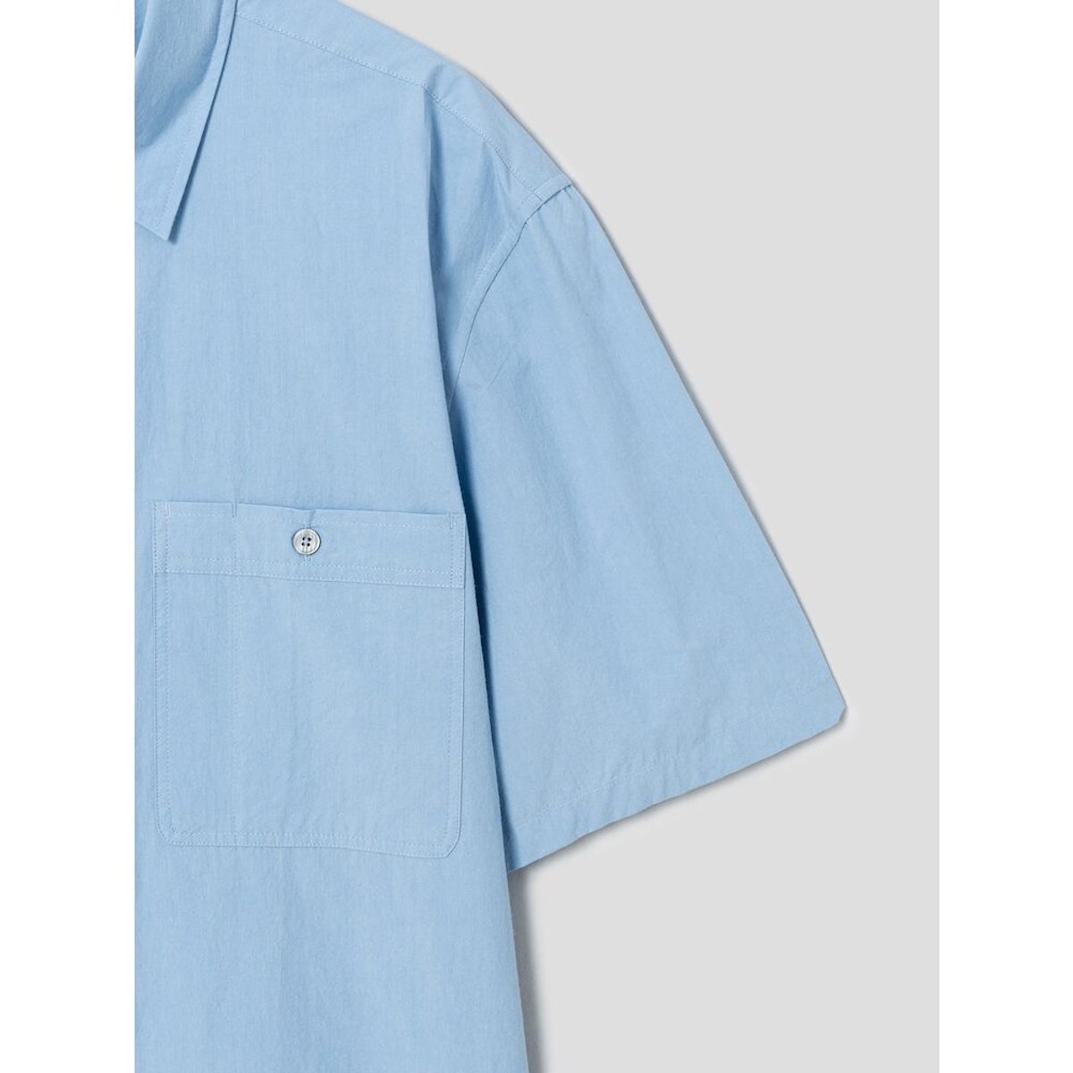 시프트지(SHIFT.G) Cotton Solid Cloud Shirts  Sky Blue