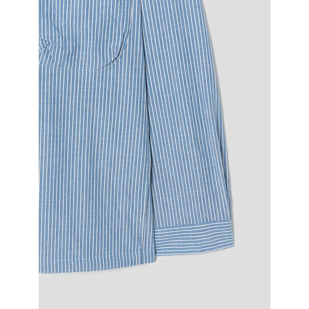 시프트지(SHIFT.G) Stripe Hoodied ZoomIn Shirts  Blue
