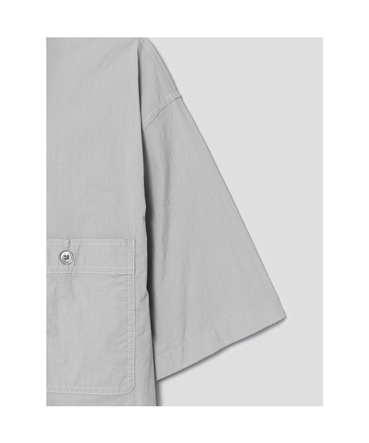 시프트지(SHIFT.G) Nylon Cotton PullOver Cloud Shirts  Light Grey